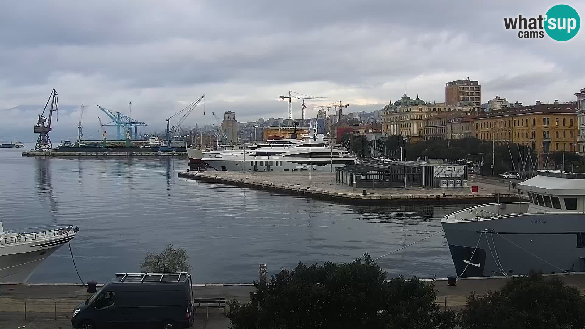 La Riva e la Marina a Rijeka (Fiume) – Live Webcam Croazia