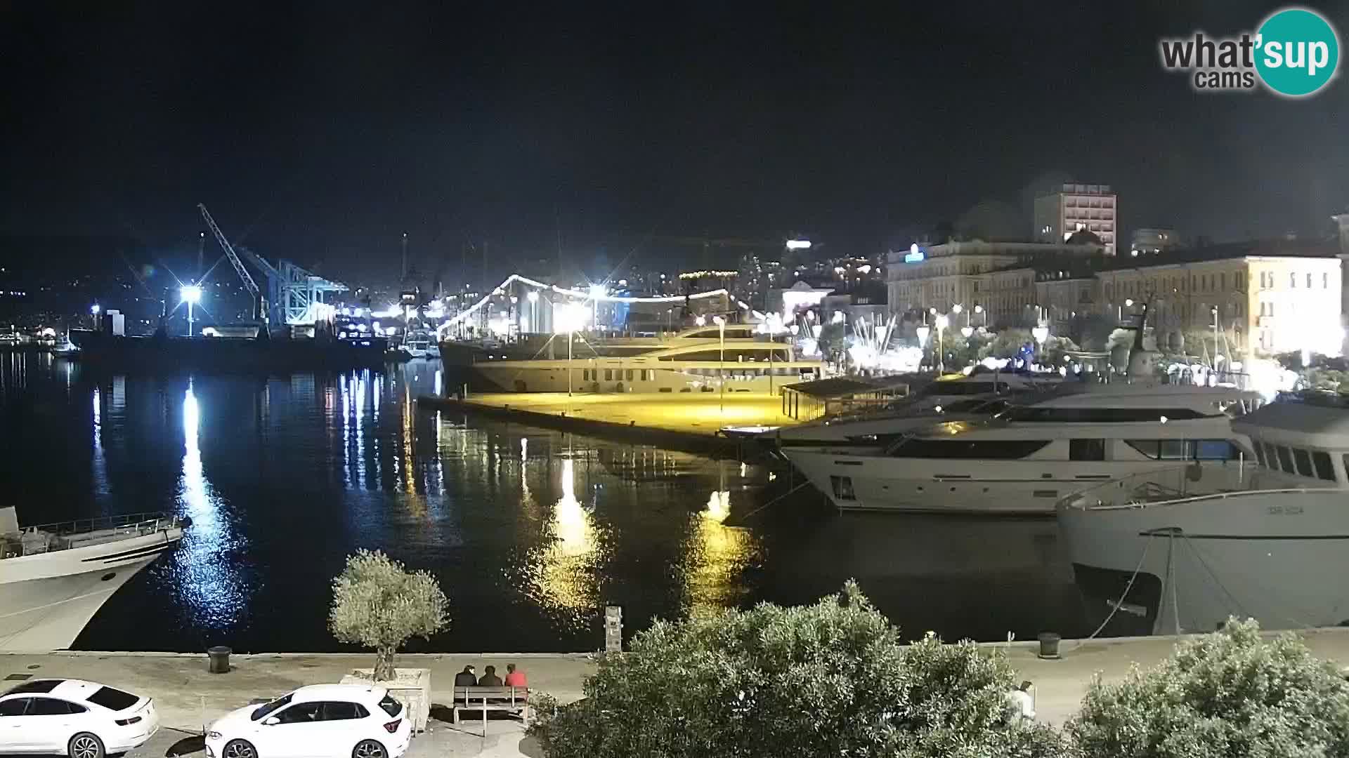 La Riva et Marina à Rijeka – Live Webcam Croatie