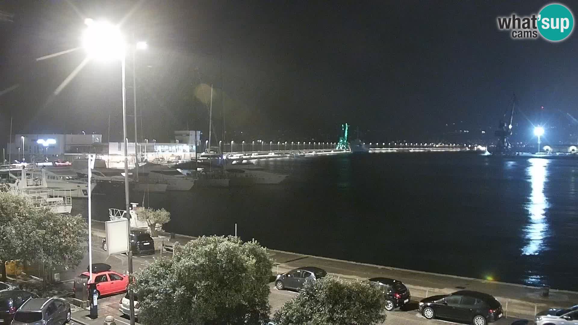 La Riva et Marina à Rijeka – Live Webcam Croatie