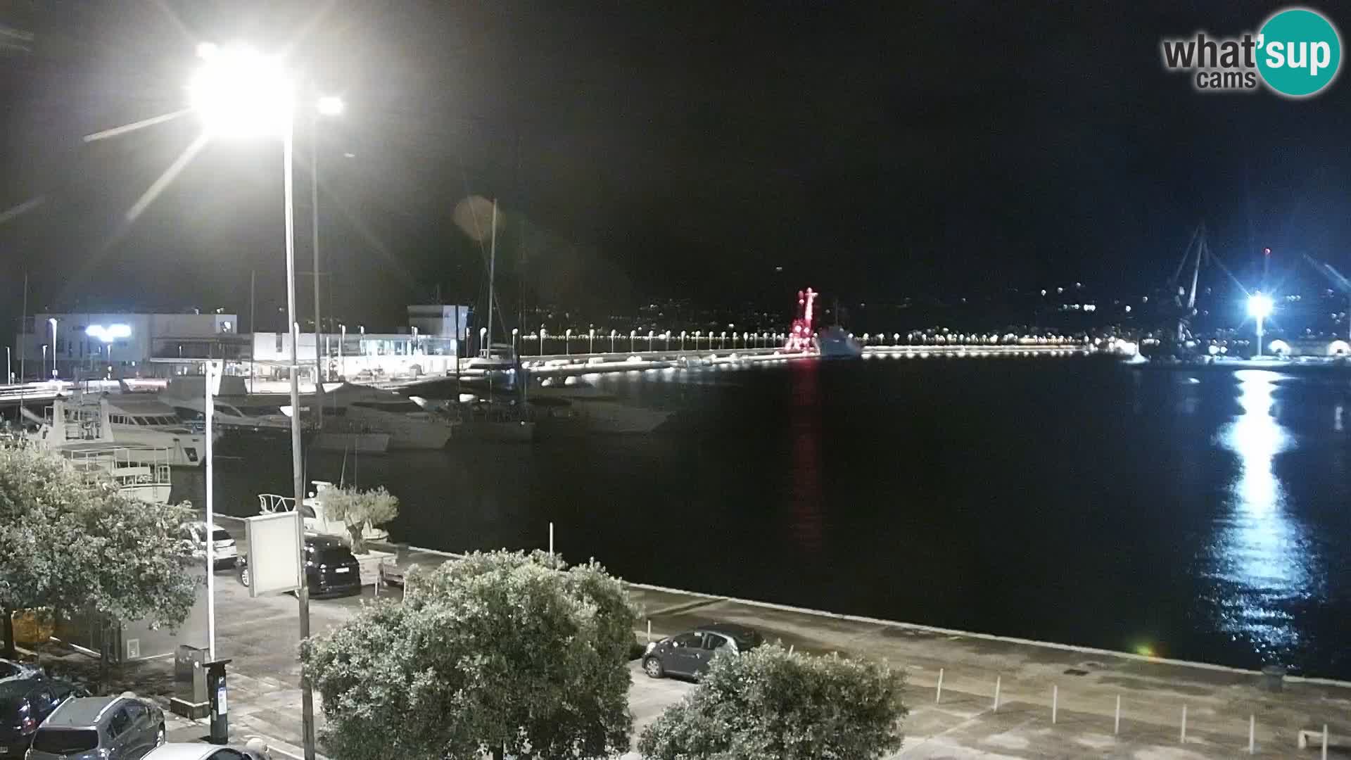 La Riva e la Marina a Rijeka (Fiume) – Live Webcam Croazia