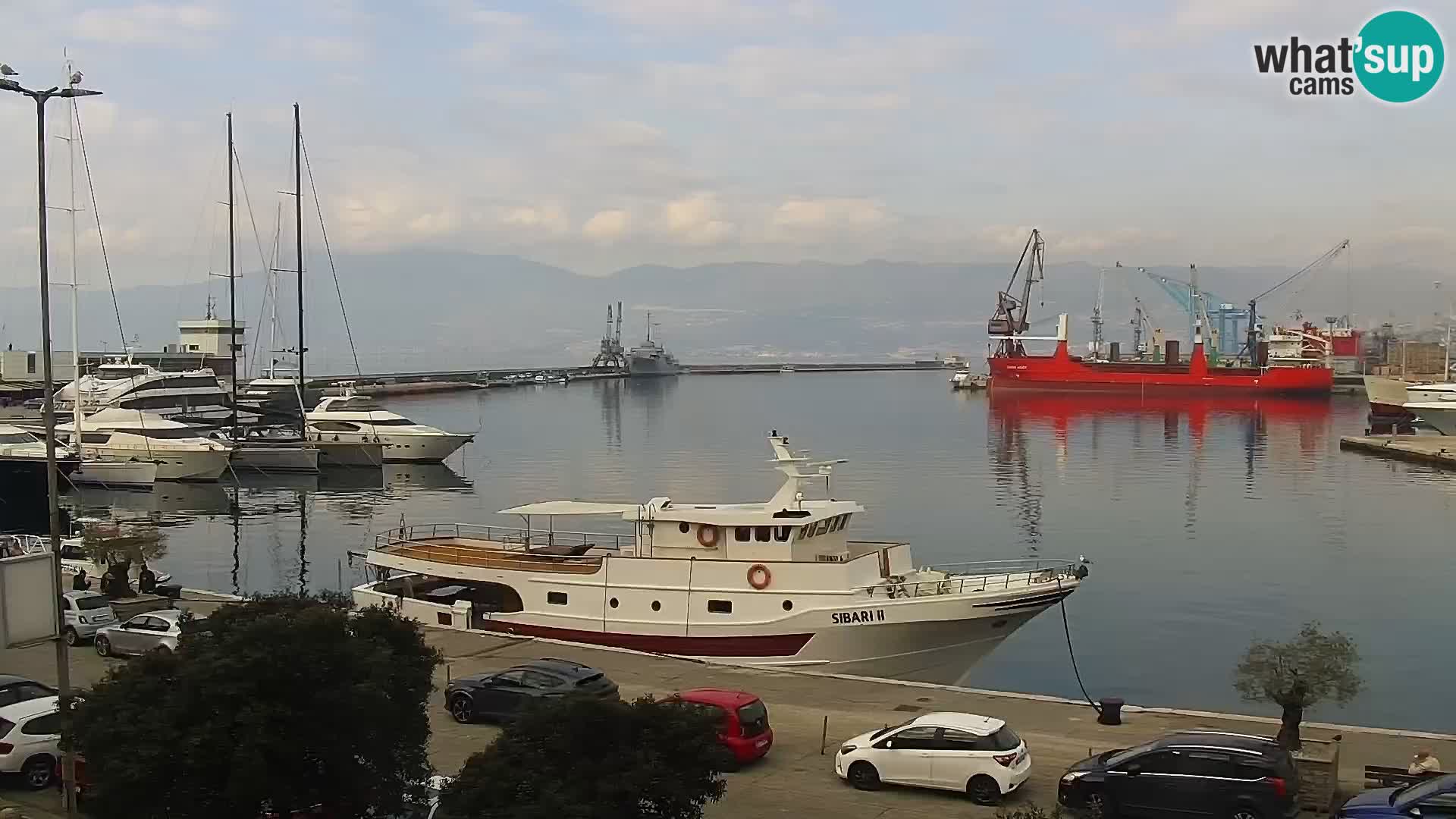 La Riva y Marina en Rijeka – Webcam en vivo Croacia