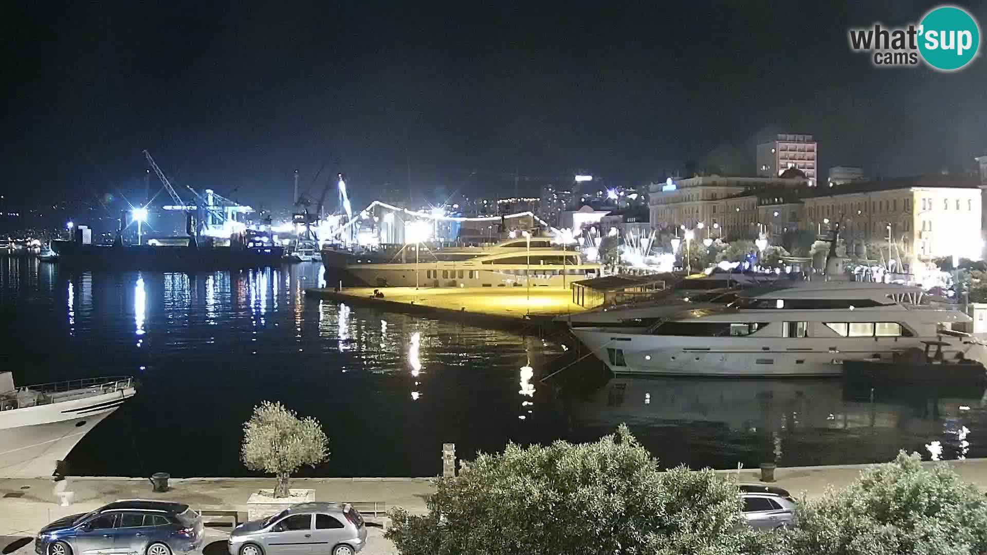 La Riva et Marina à Rijeka – Live Webcam Croatie