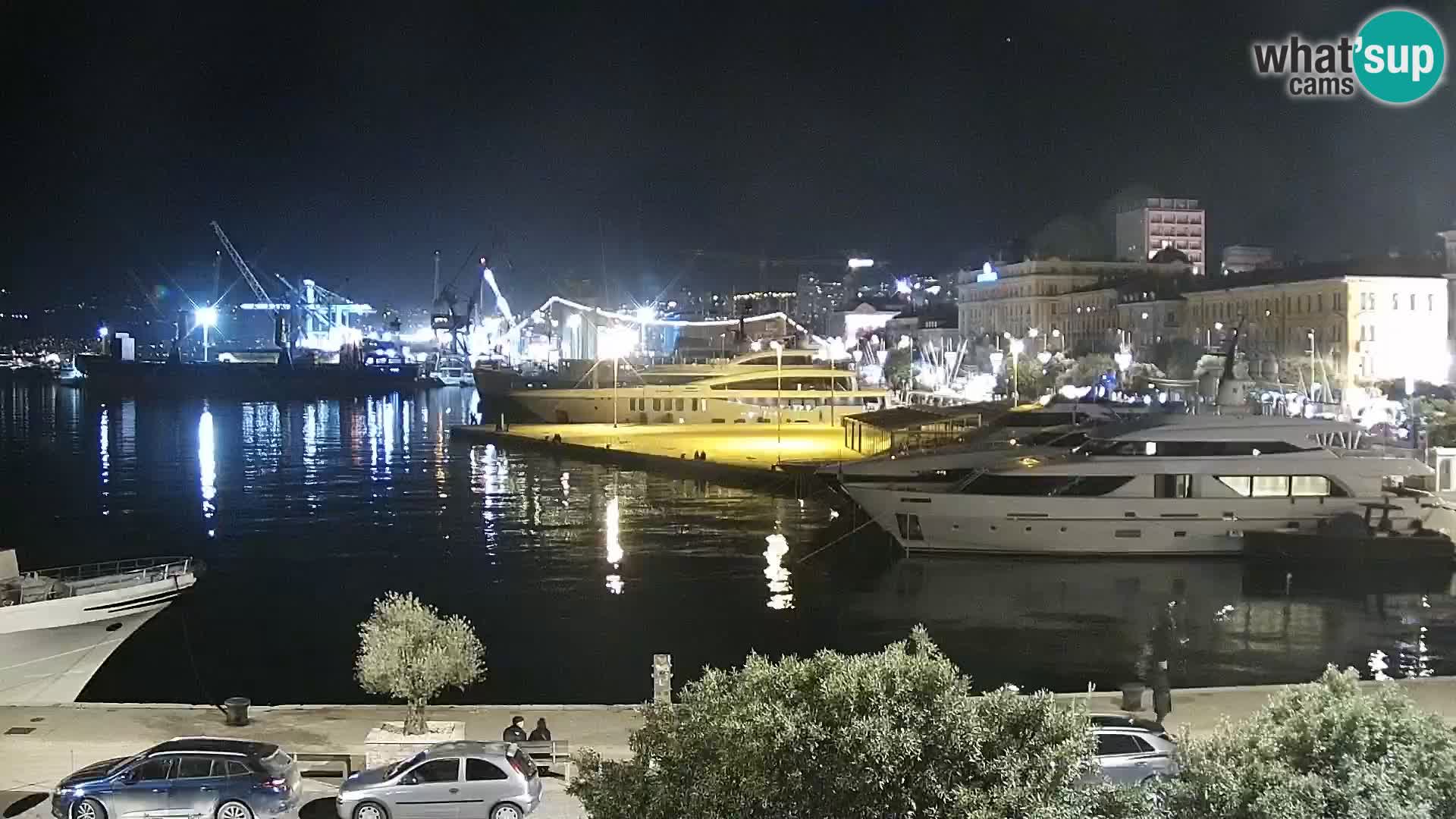 Die Riva und Marina in Rijeka – Live Webcam Kroatien