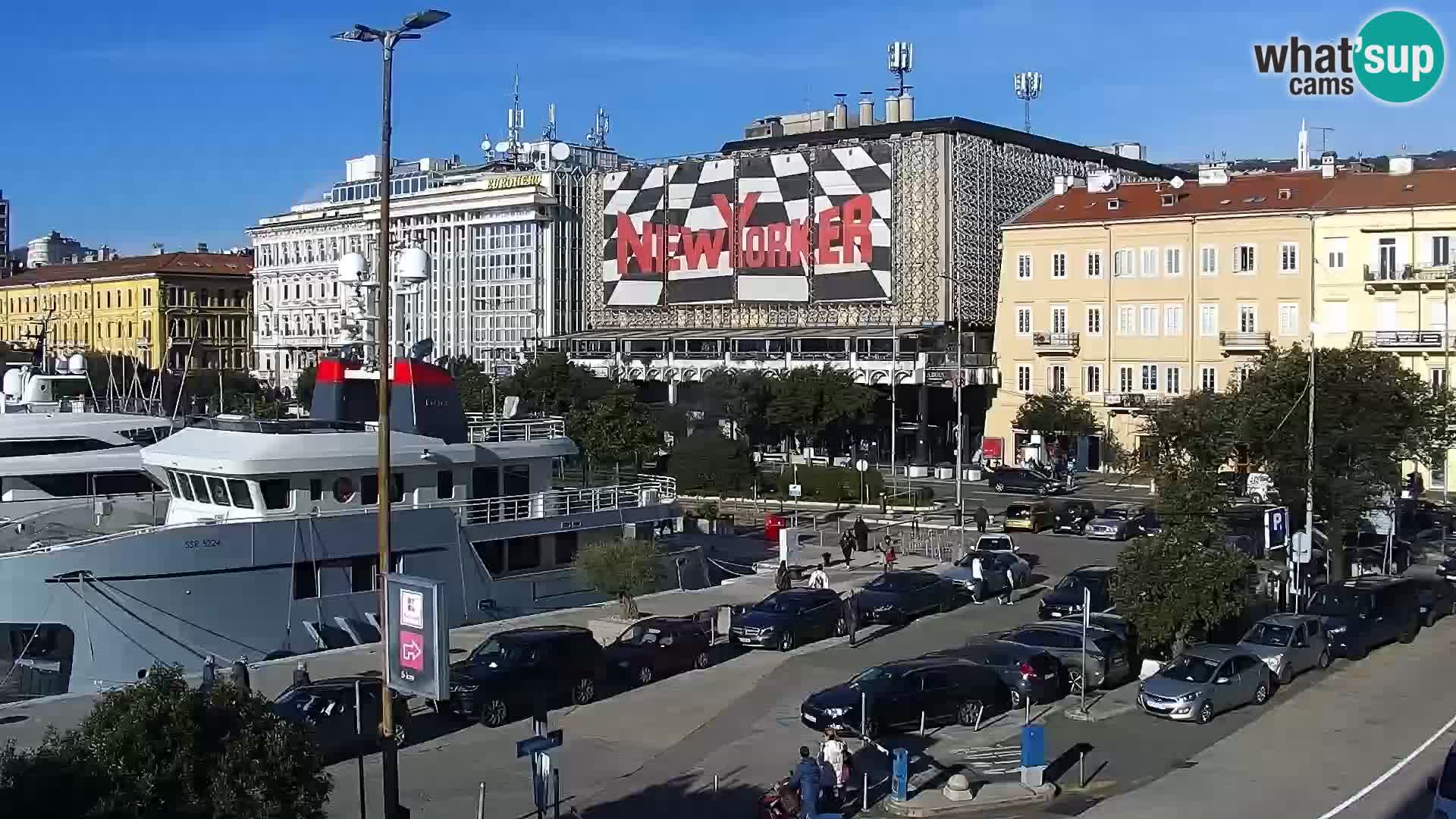 La Riva e la Marina a Rijeka (Fiume) – Live Webcam Croazia