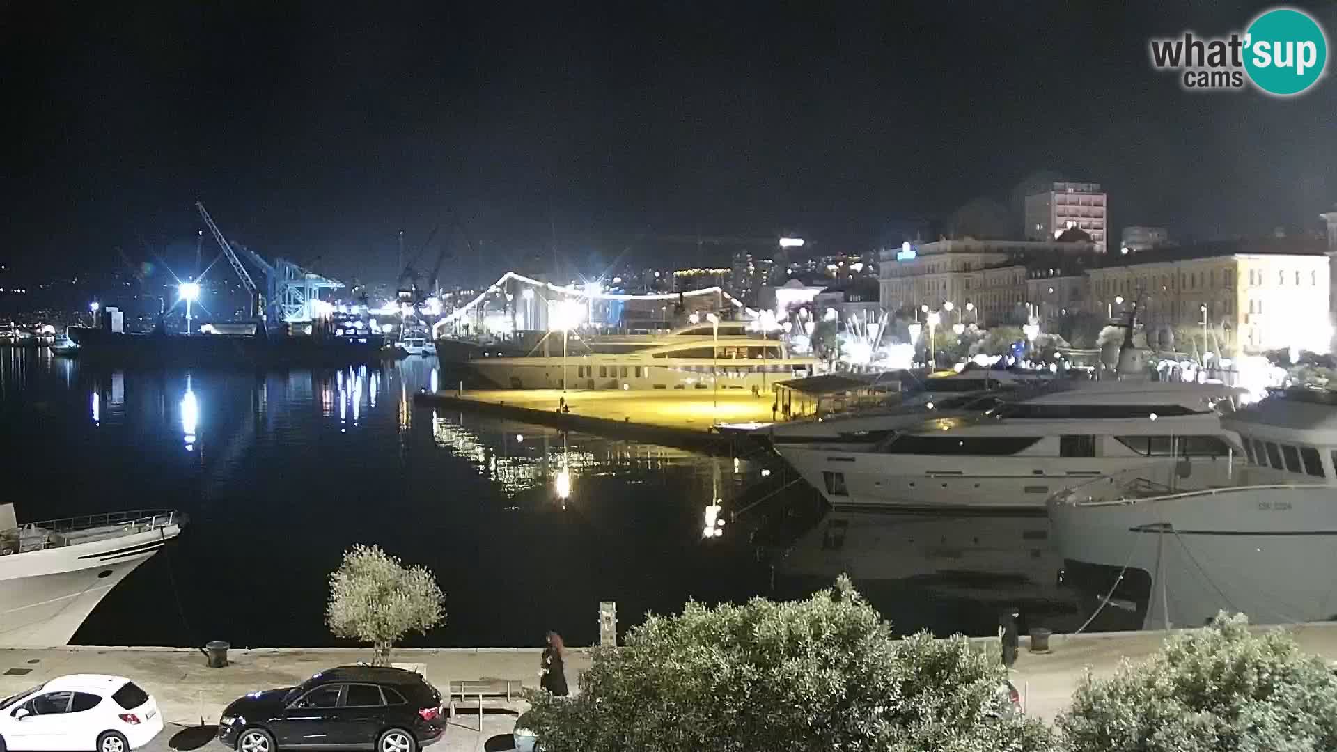 La Riva e la Marina a Rijeka (Fiume) – Live Webcam Croazia