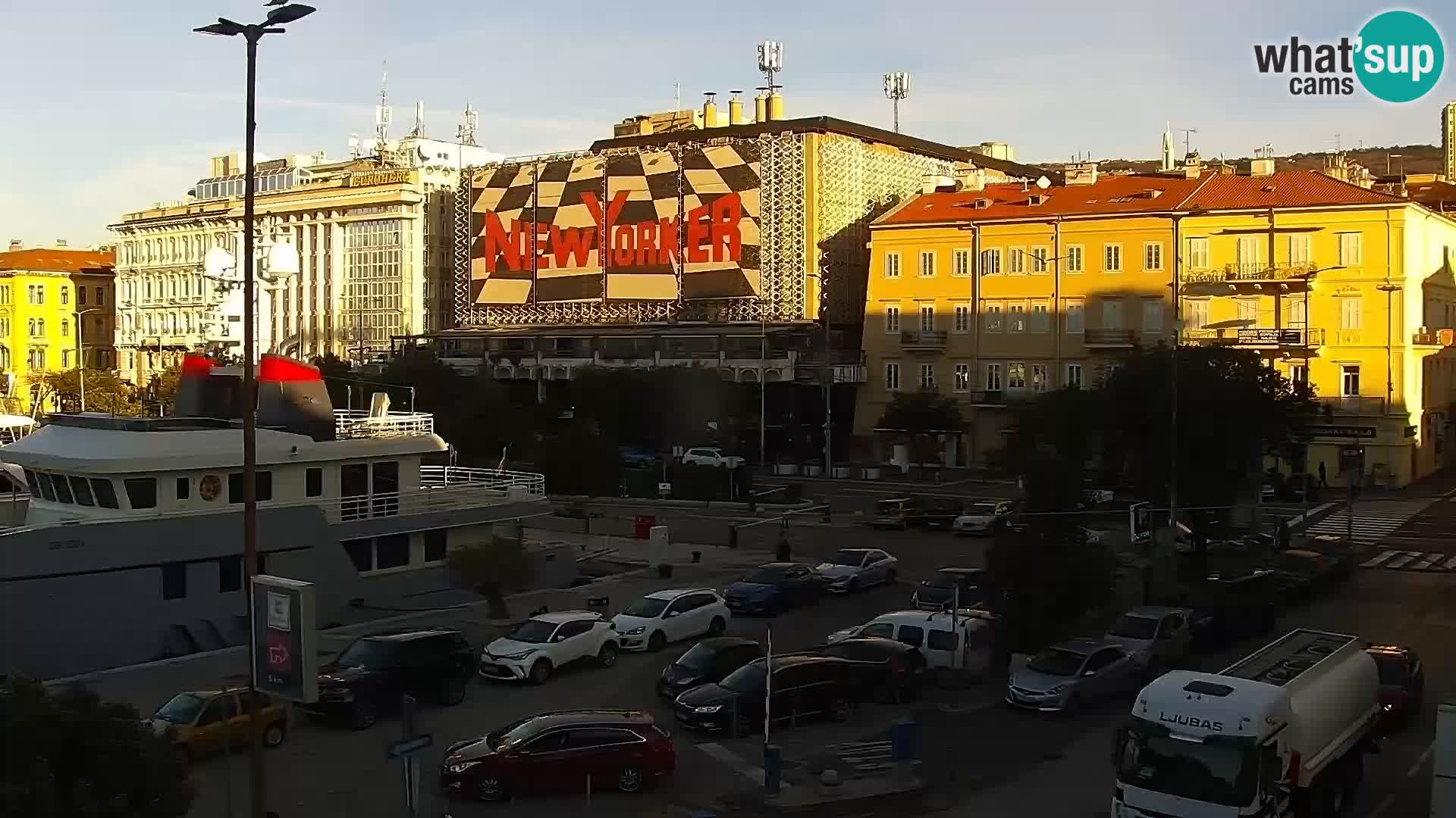 La Riva e la Marina a Rijeka (Fiume) – Live Webcam Croazia