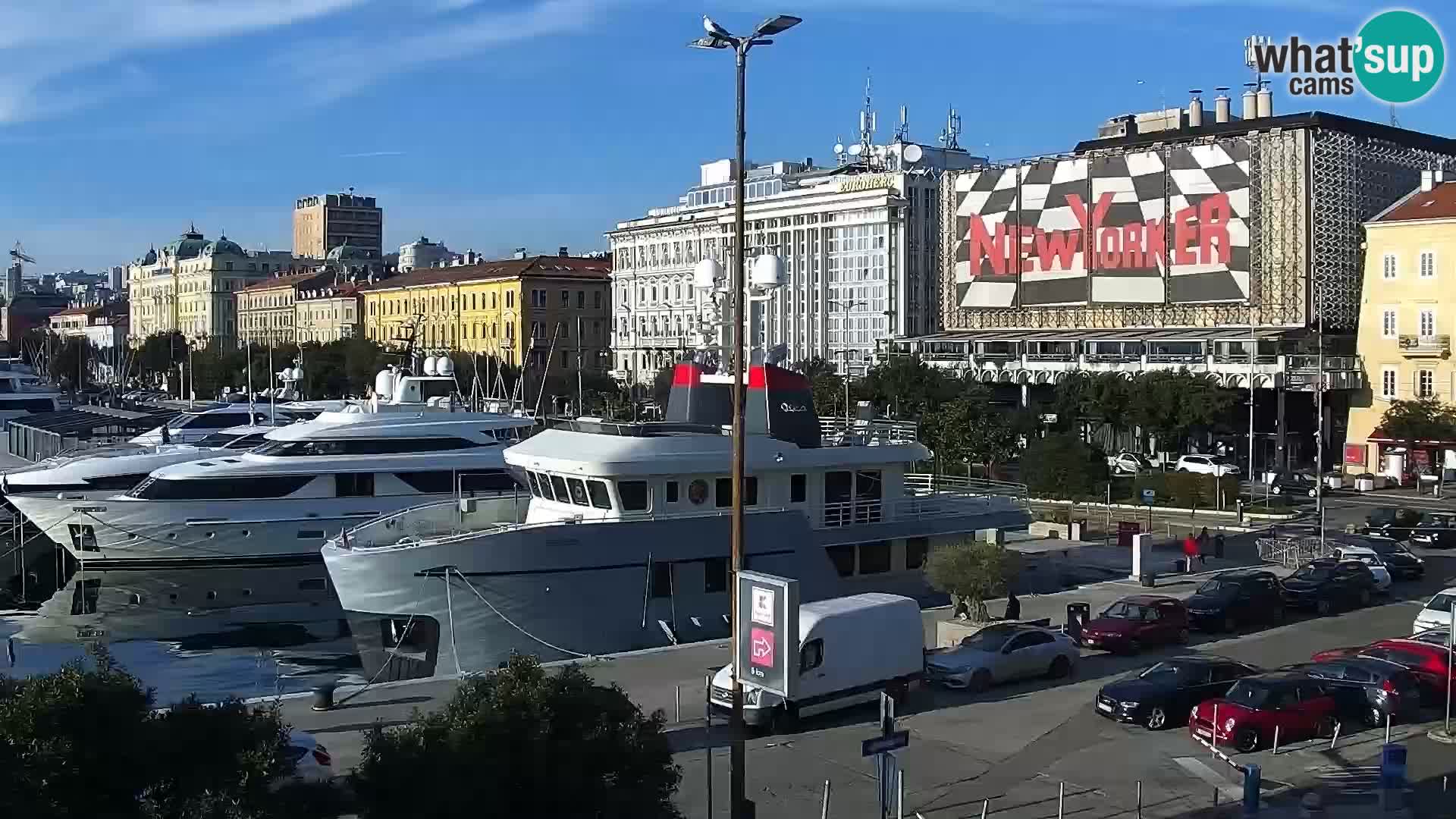 La Riva e la Marina a Rijeka (Fiume) – Live Webcam Croazia