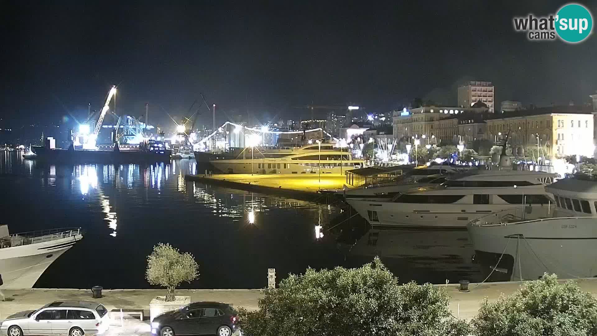 La Riva e la Marina a Rijeka (Fiume) – Live Webcam Croazia