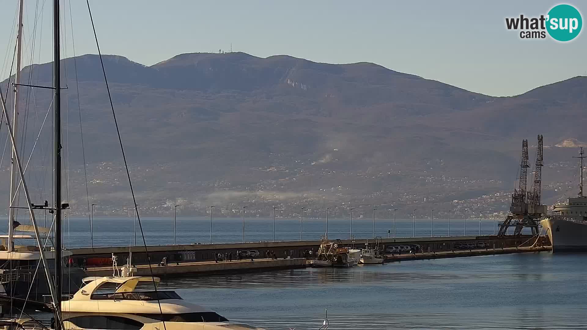 Riva i Marina u Rijeci – Web kamera uživo u Hrvatskoj