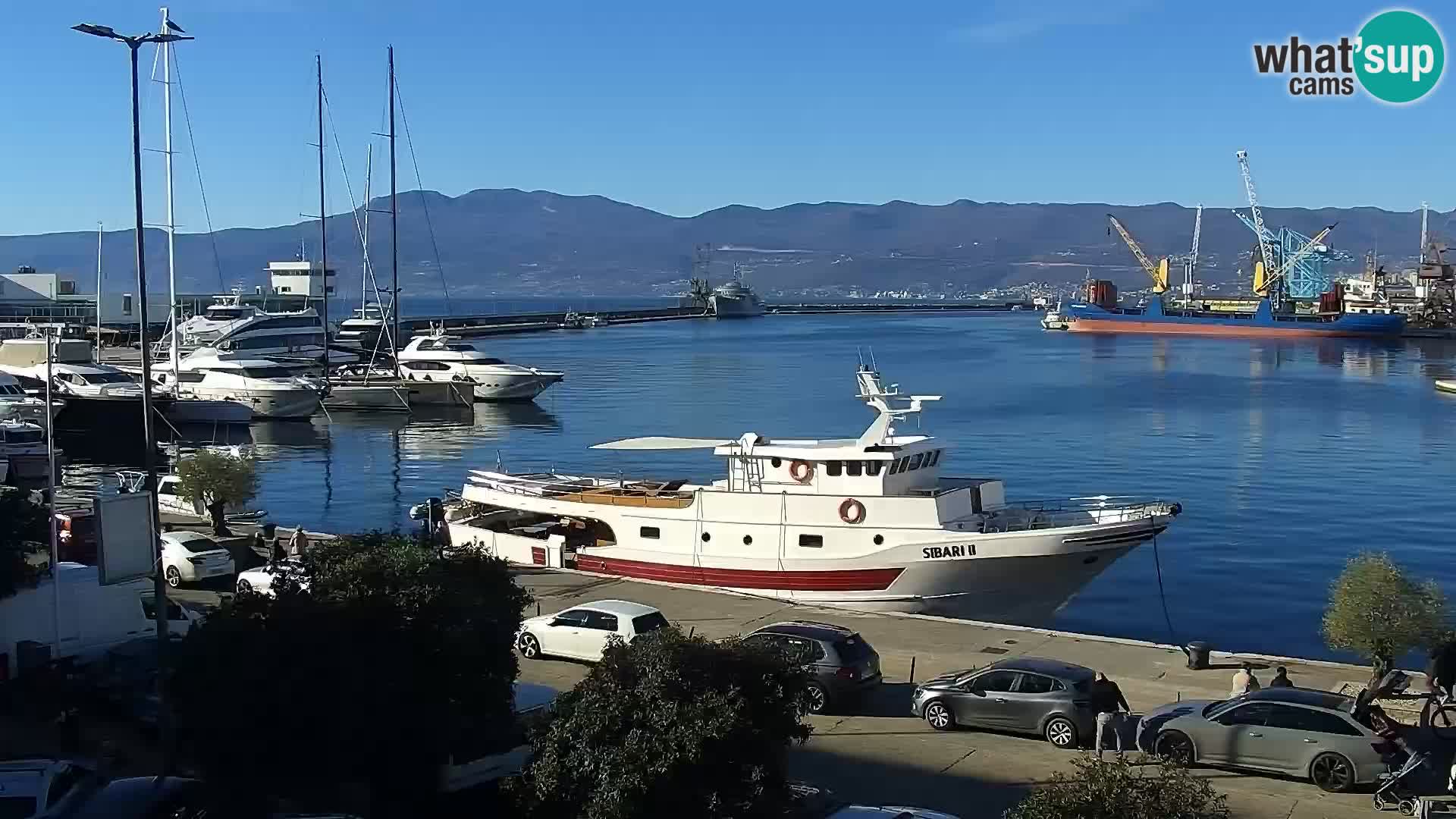 Riva i Marina u Rijeci – Web kamera uživo u Hrvatskoj