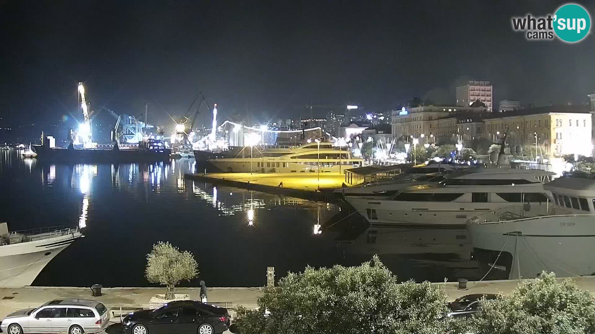 La Riva e la Marina a Rijeka (Fiume) – Live Webcam Croazia