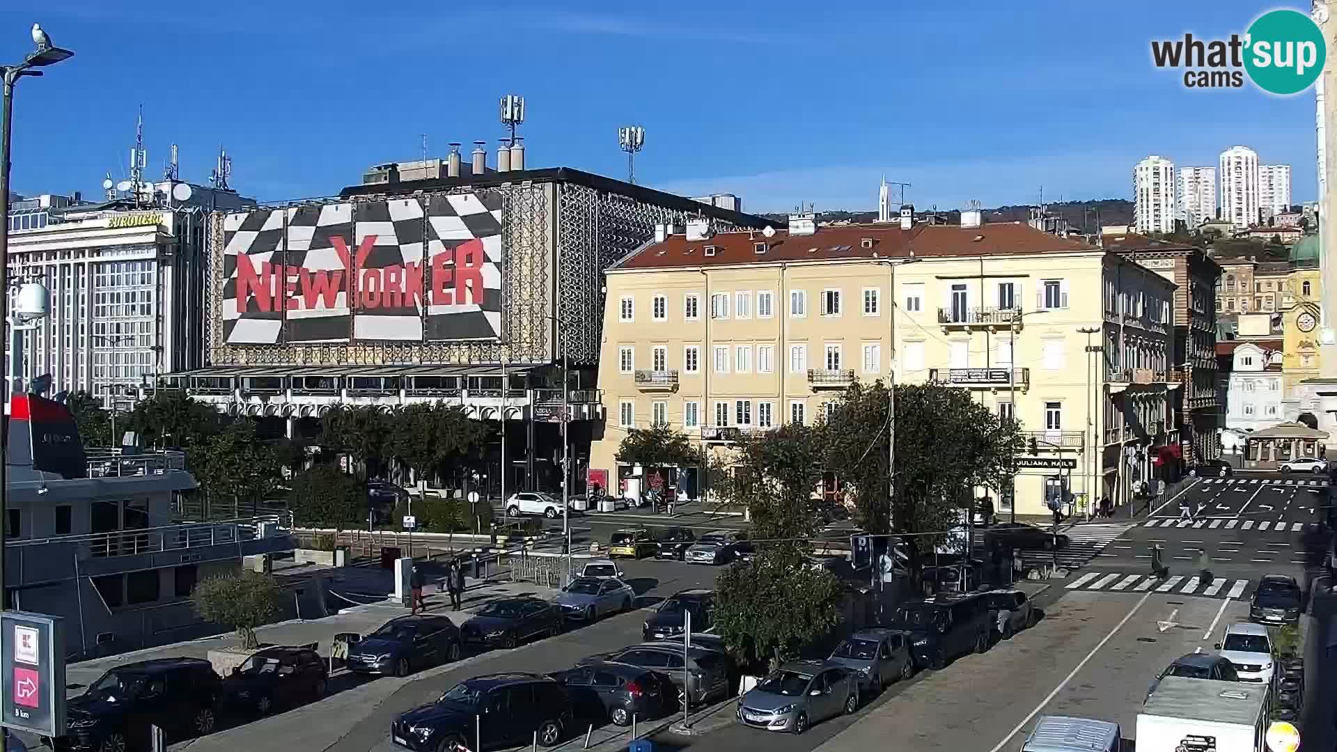 Riva i Marina u Rijeci – Web kamera uživo u Hrvatskoj