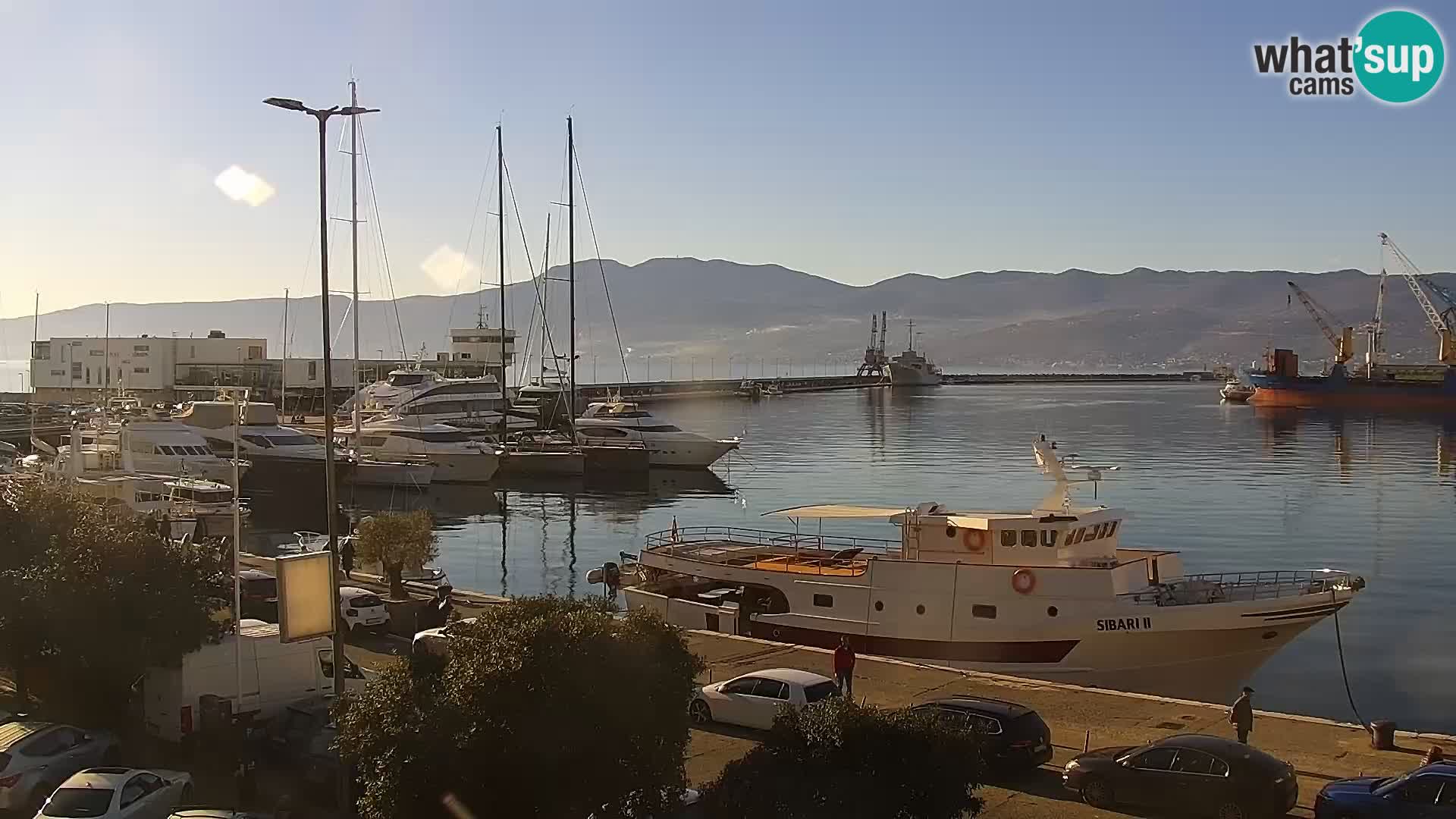The Riva and Marina in Rijeka – Live Webcam Croatia