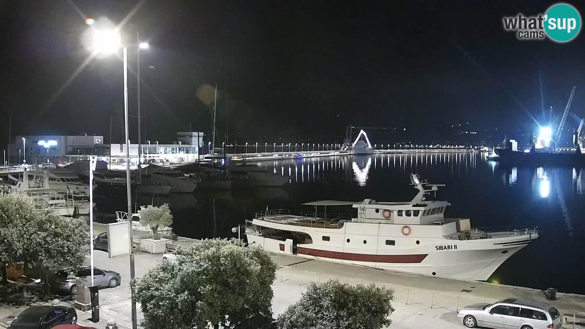 La Riva y Marina en Rijeka – Webcam en vivo Croacia