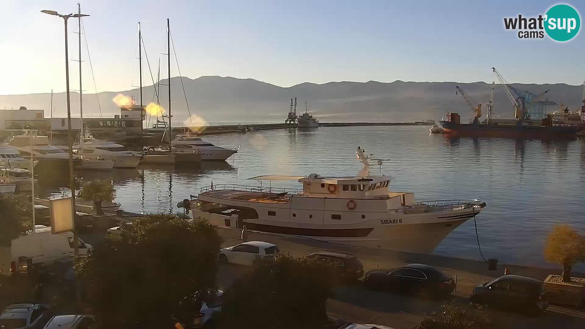 La Riva e la Marina a Rijeka (Fiume) – Live Webcam Croazia