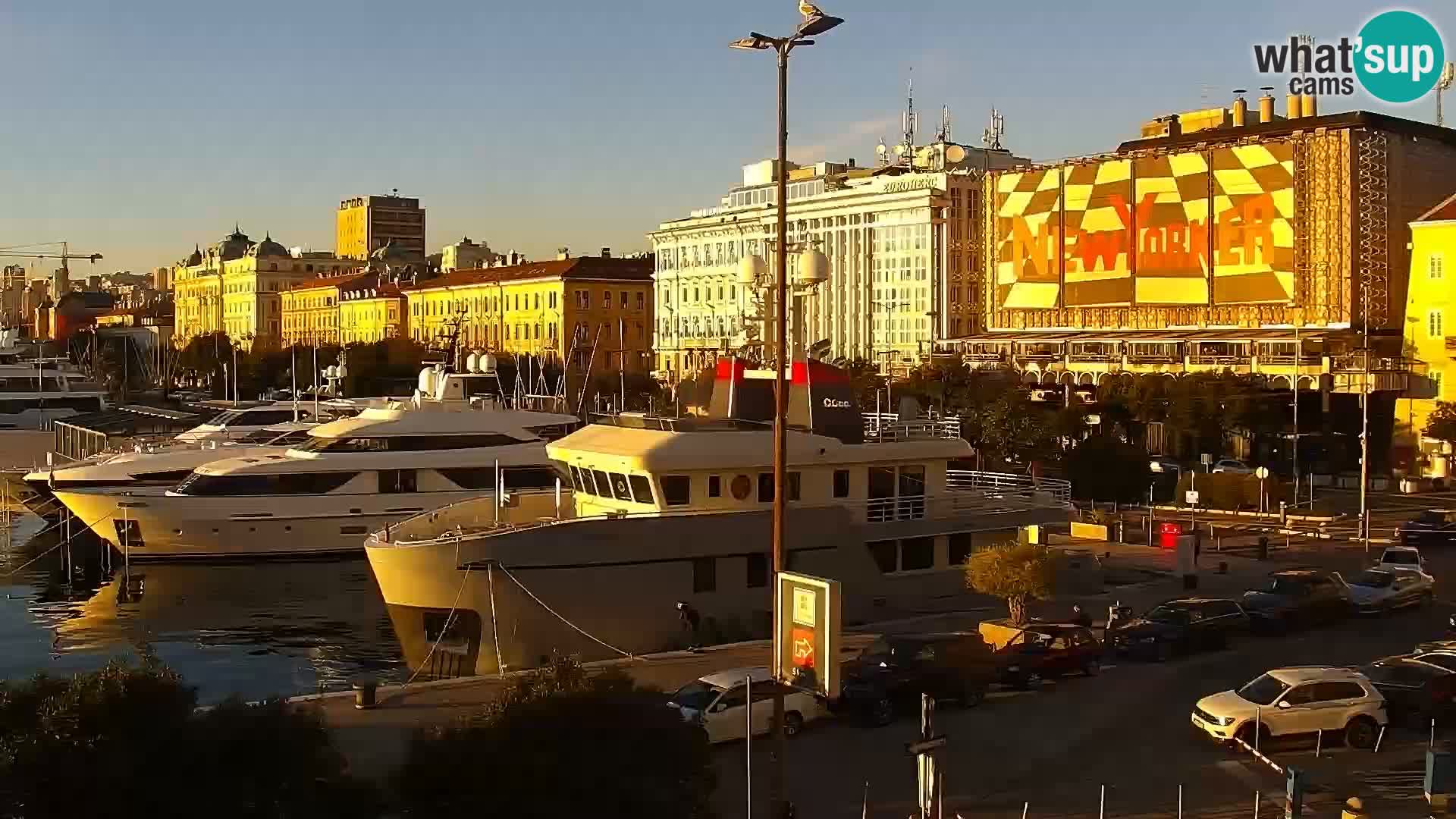 La Riva et Marina à Rijeka – Live Webcam Croatie