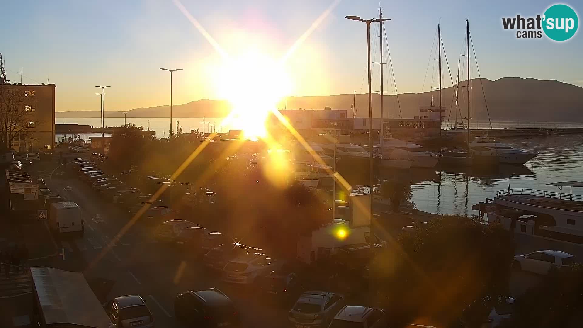 Die Riva und Marina in Rijeka – Live Webcam Kroatien