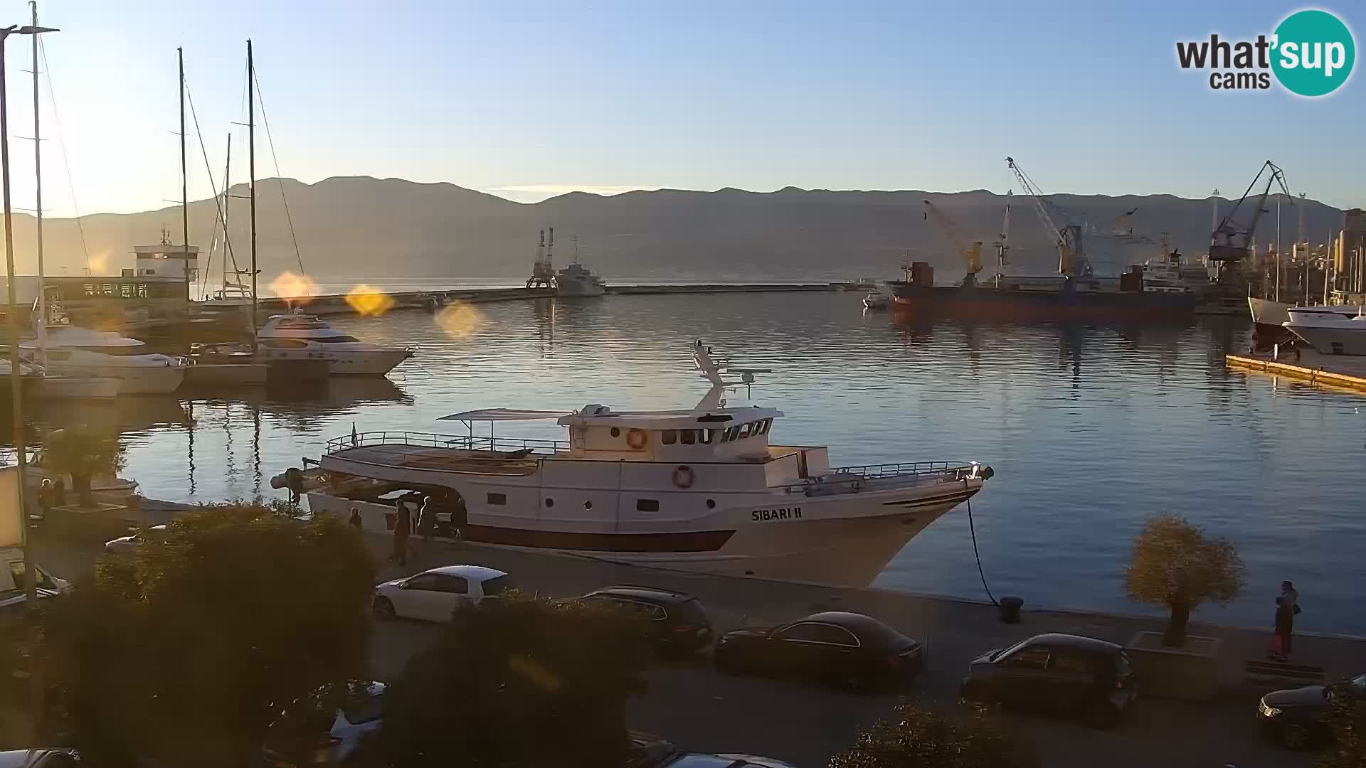 La Riva et Marina à Rijeka – Live Webcam Croatie