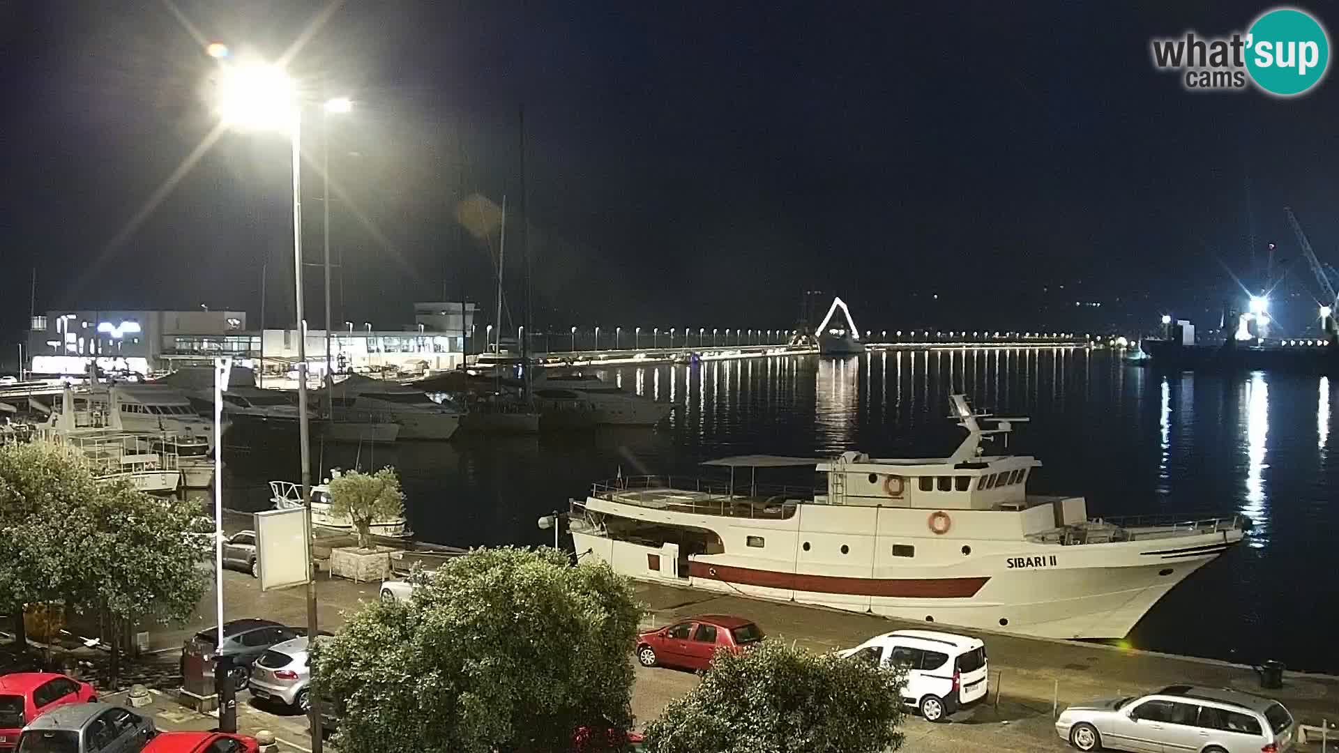 La Riva et Marina à Rijeka – Live Webcam Croatie