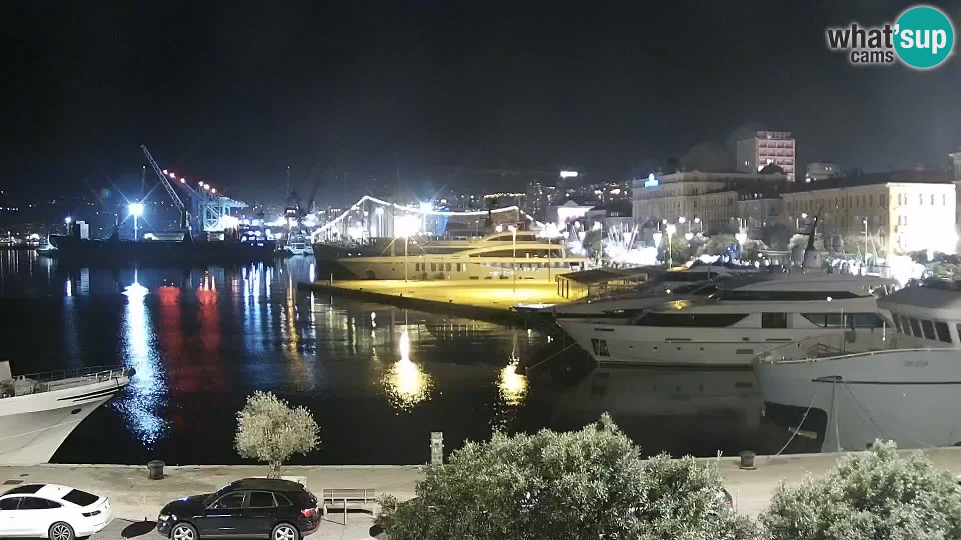 La Riva et Marina à Rijeka – Live Webcam Croatie