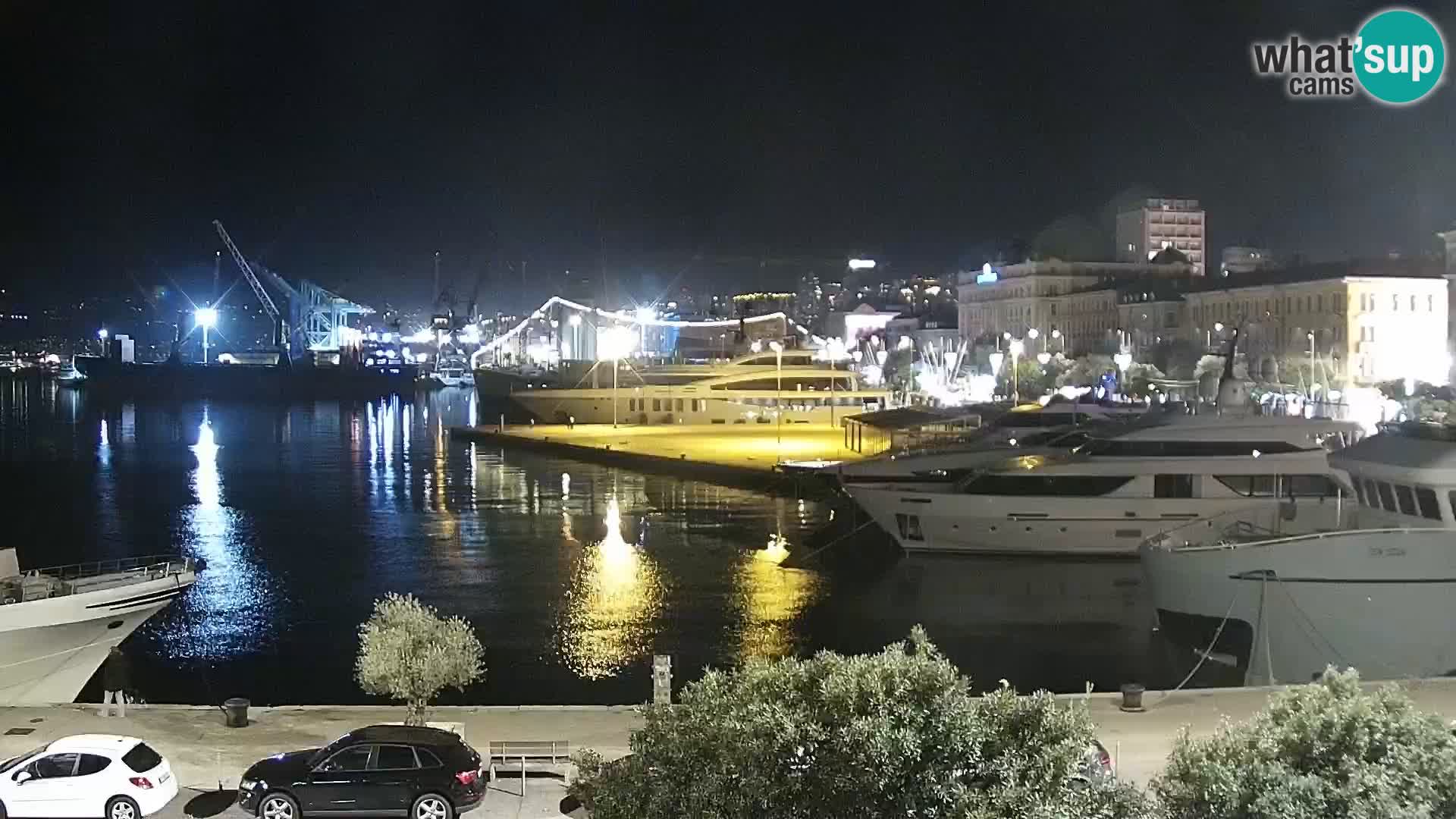La Riva e la Marina a Rijeka (Fiume) – Live Webcam Croazia