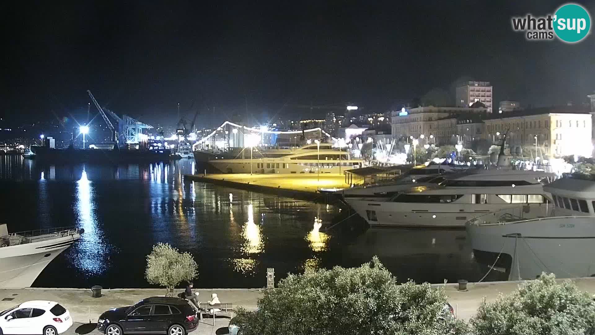 Riva i Marina u Rijeci – Web kamera uživo u Hrvatskoj