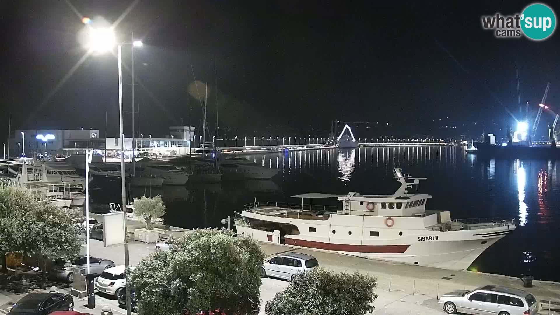 La Riva et Marina à Rijeka – Live Webcam Croatie
