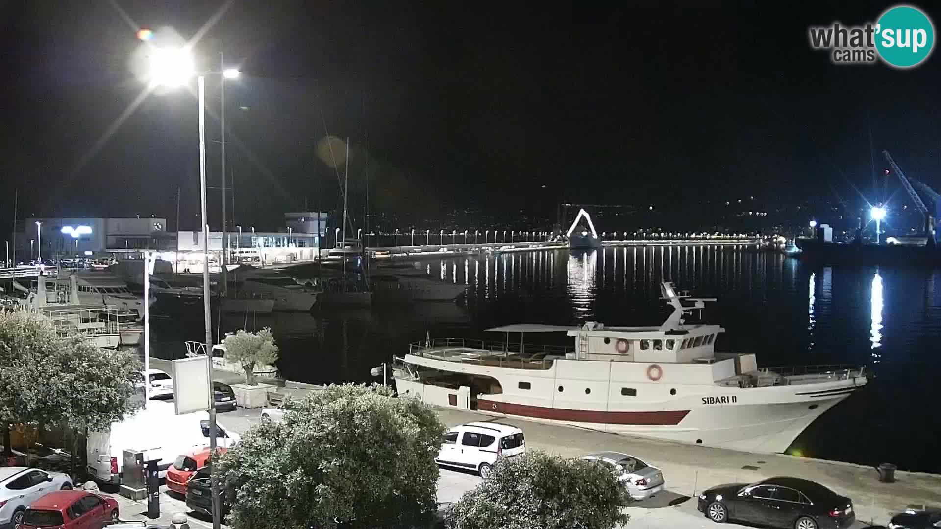 La Riva e la Marina a Rijeka (Fiume) – Live Webcam Croazia