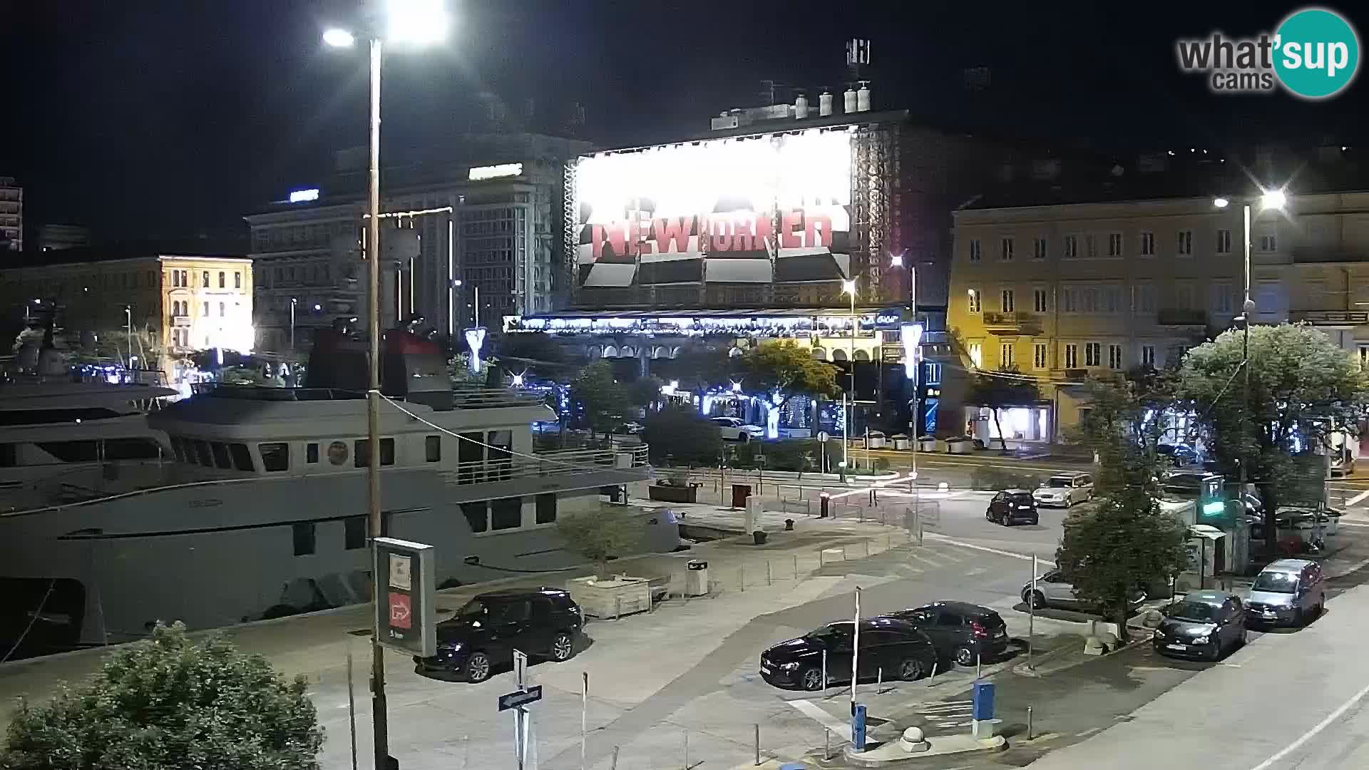 Riva i Marina u Rijeci – Web kamera uživo u Hrvatskoj