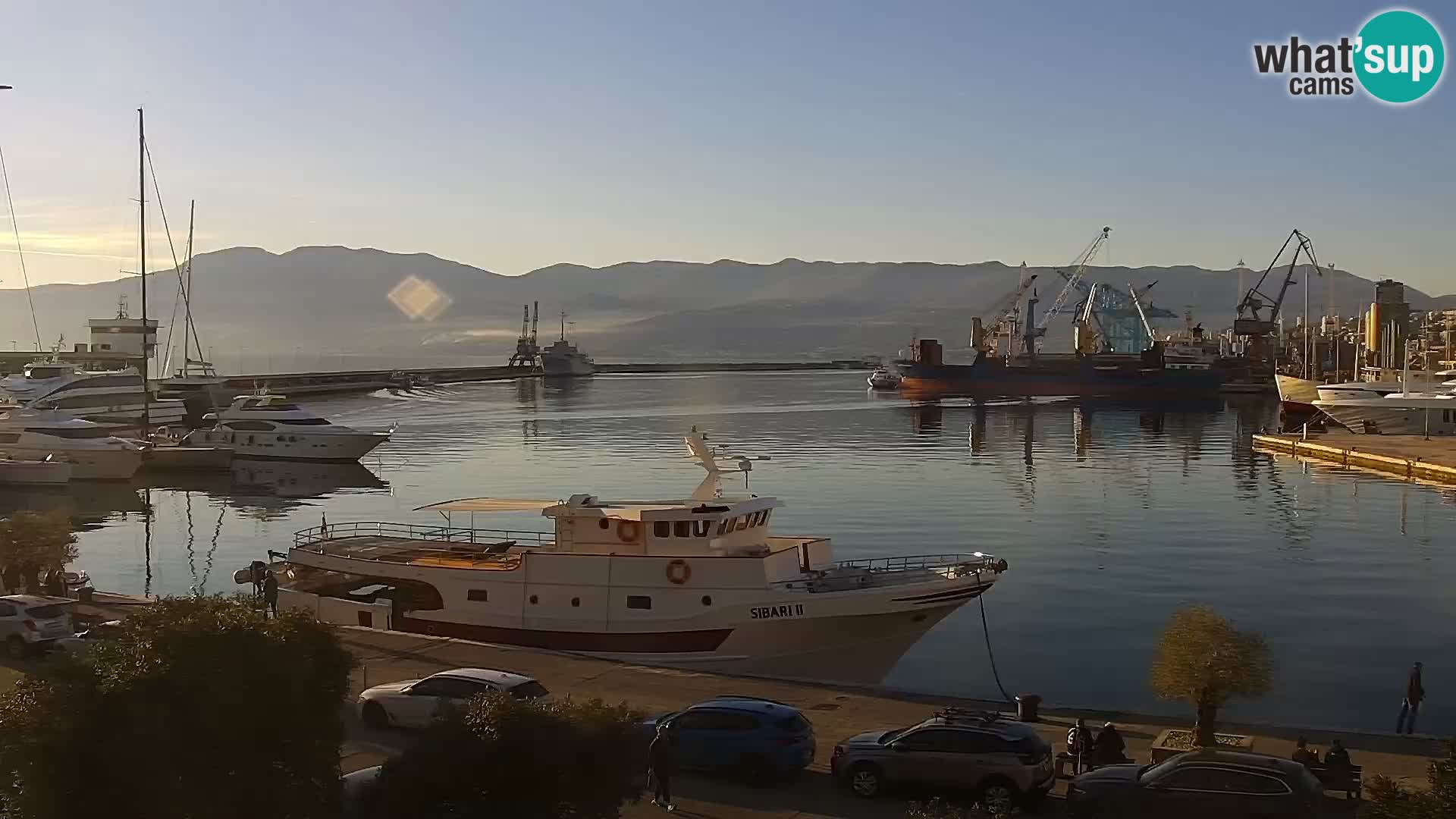 La Riva e la Marina a Rijeka (Fiume) – Live Webcam Croazia