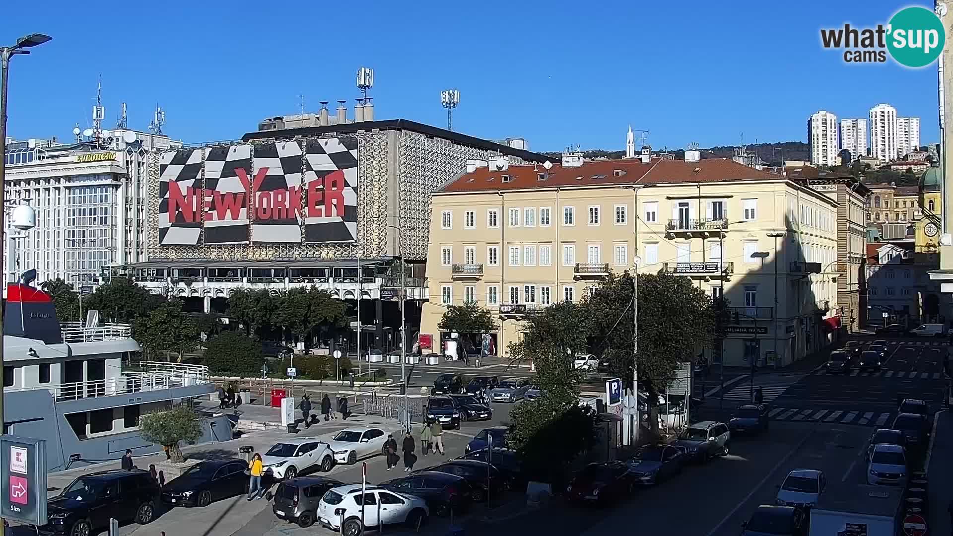 La Riva et Marina à Rijeka – Live Webcam Croatie