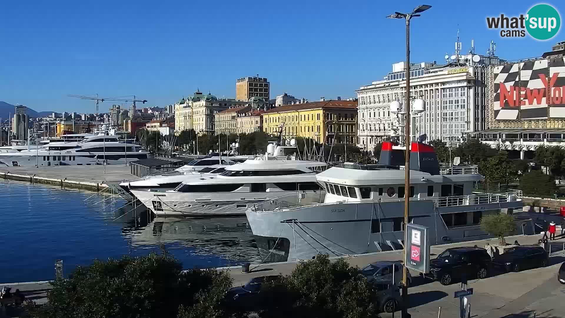 Riva i Marina u Rijeci – Web kamera uživo u Hrvatskoj
