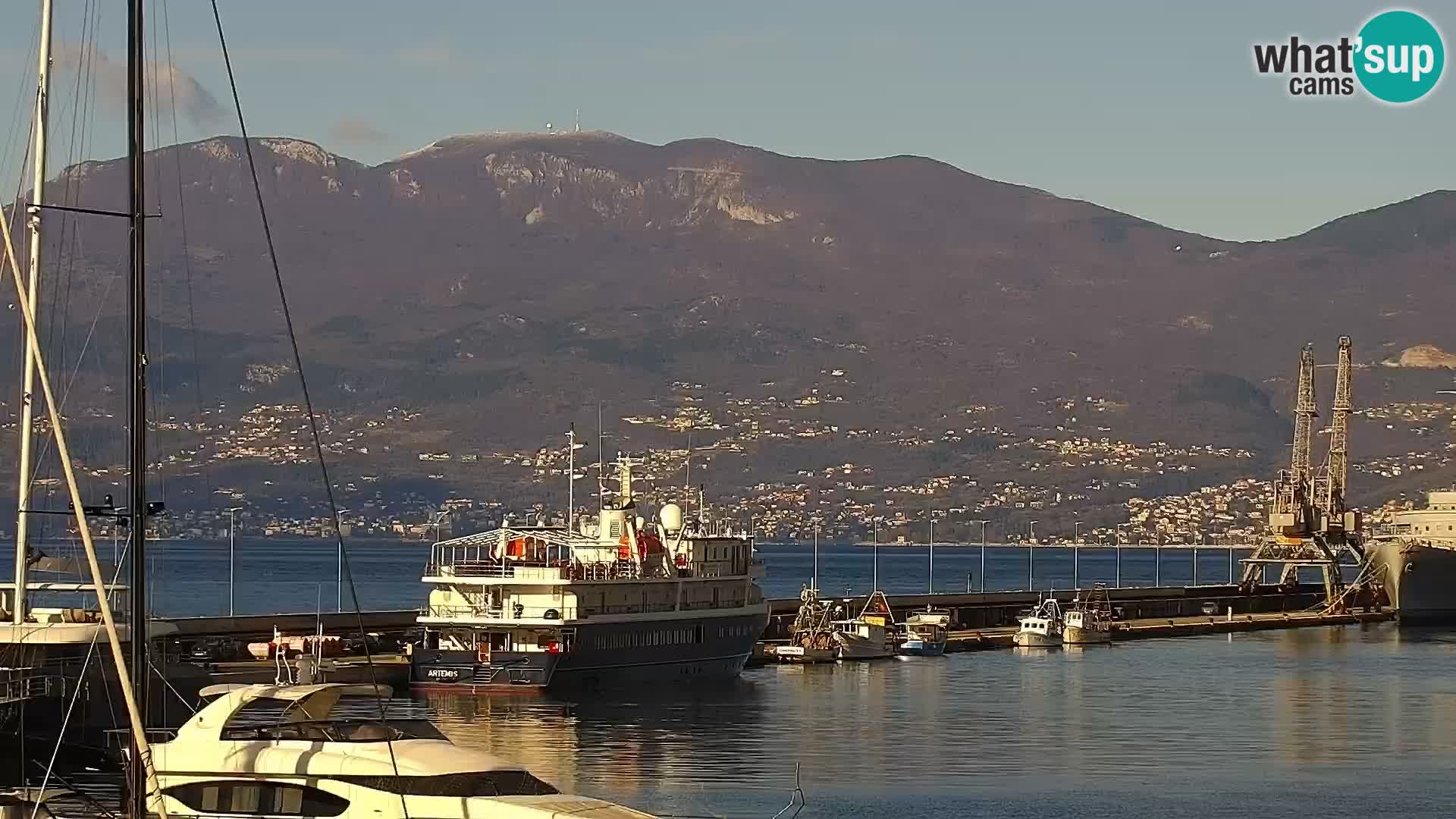 The Riva and Marina in Rijeka – Live Webcam Croatia