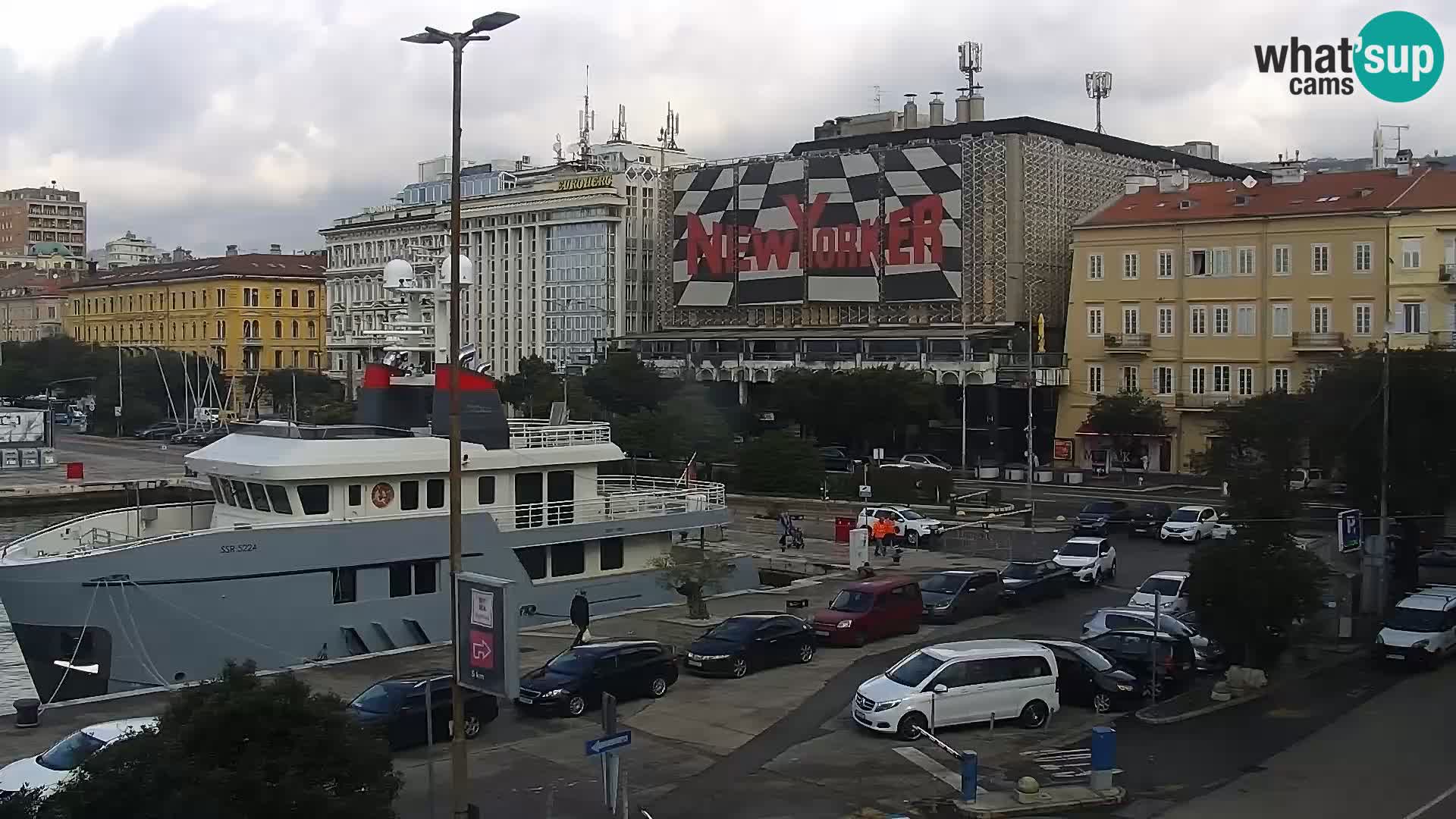 La Riva et Marina à Rijeka – Live Webcam Croatie