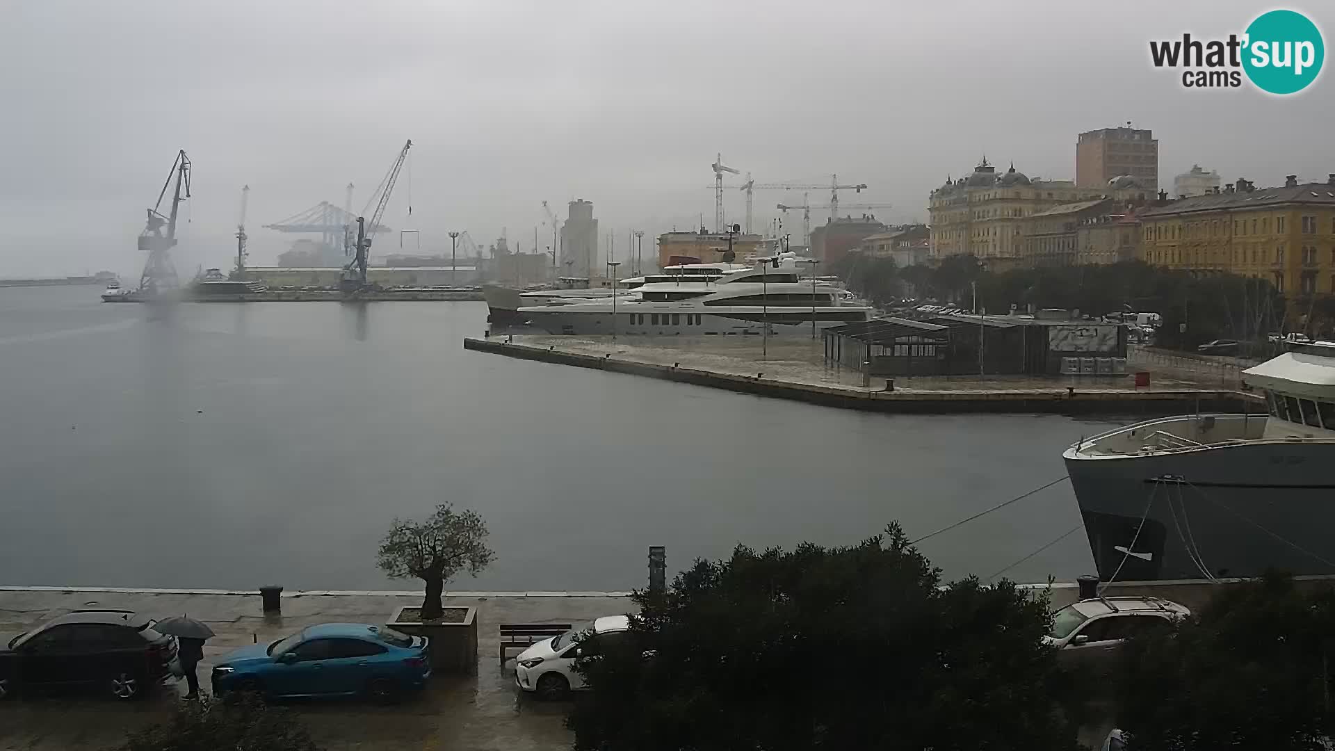 La Riva e la Marina a Rijeka (Fiume) – Live Webcam Croazia