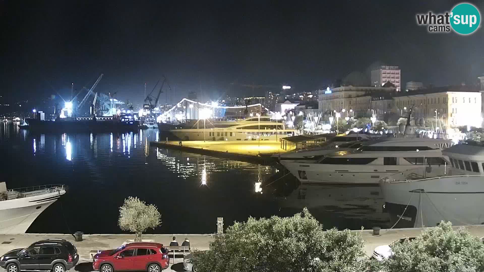 La Riva e la Marina a Rijeka (Fiume) – Live Webcam Croazia