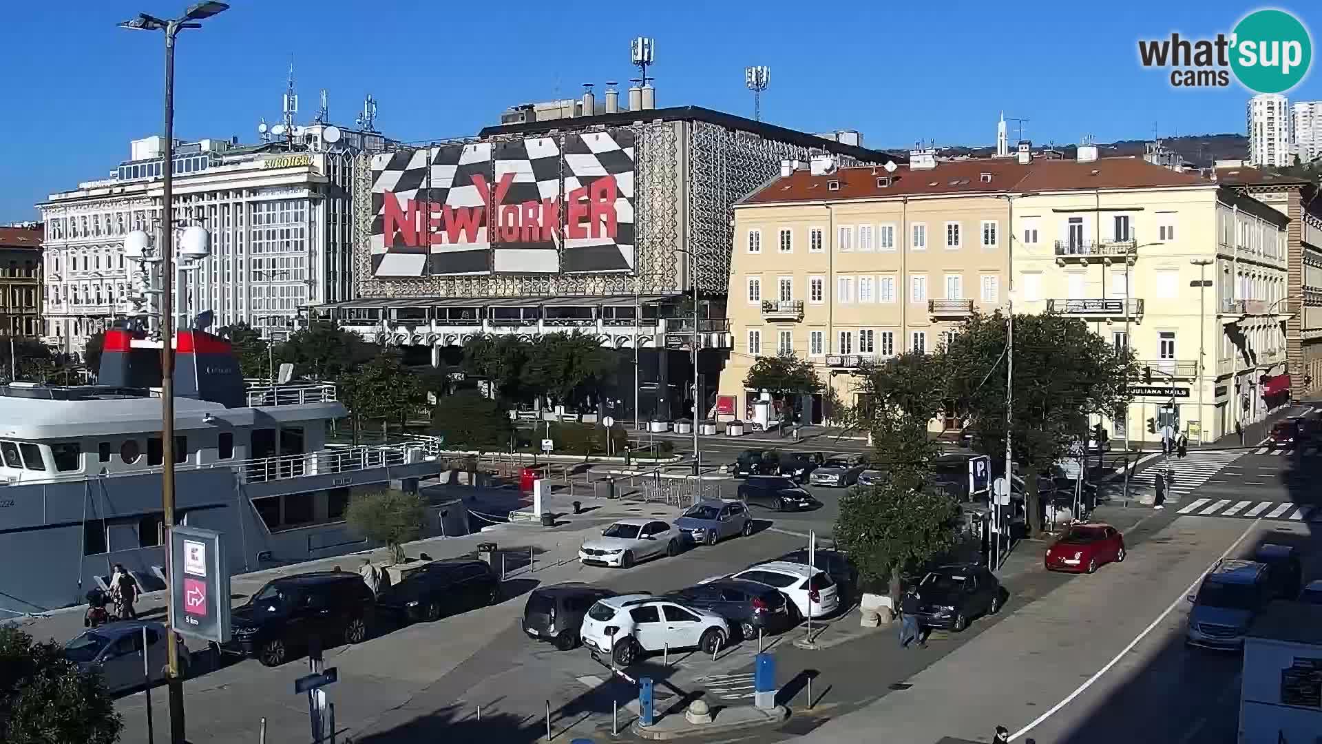 Riva i Marina u Rijeci – Web kamera uživo u Hrvatskoj