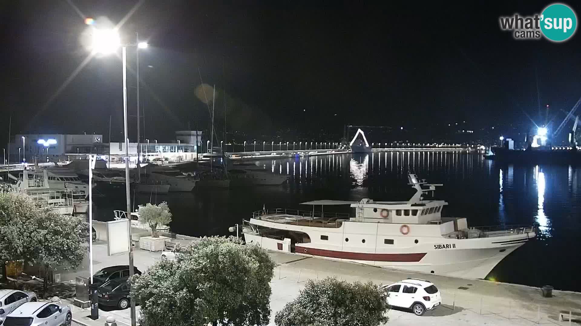 La Riva et Marina à Rijeka – Live Webcam Croatie
