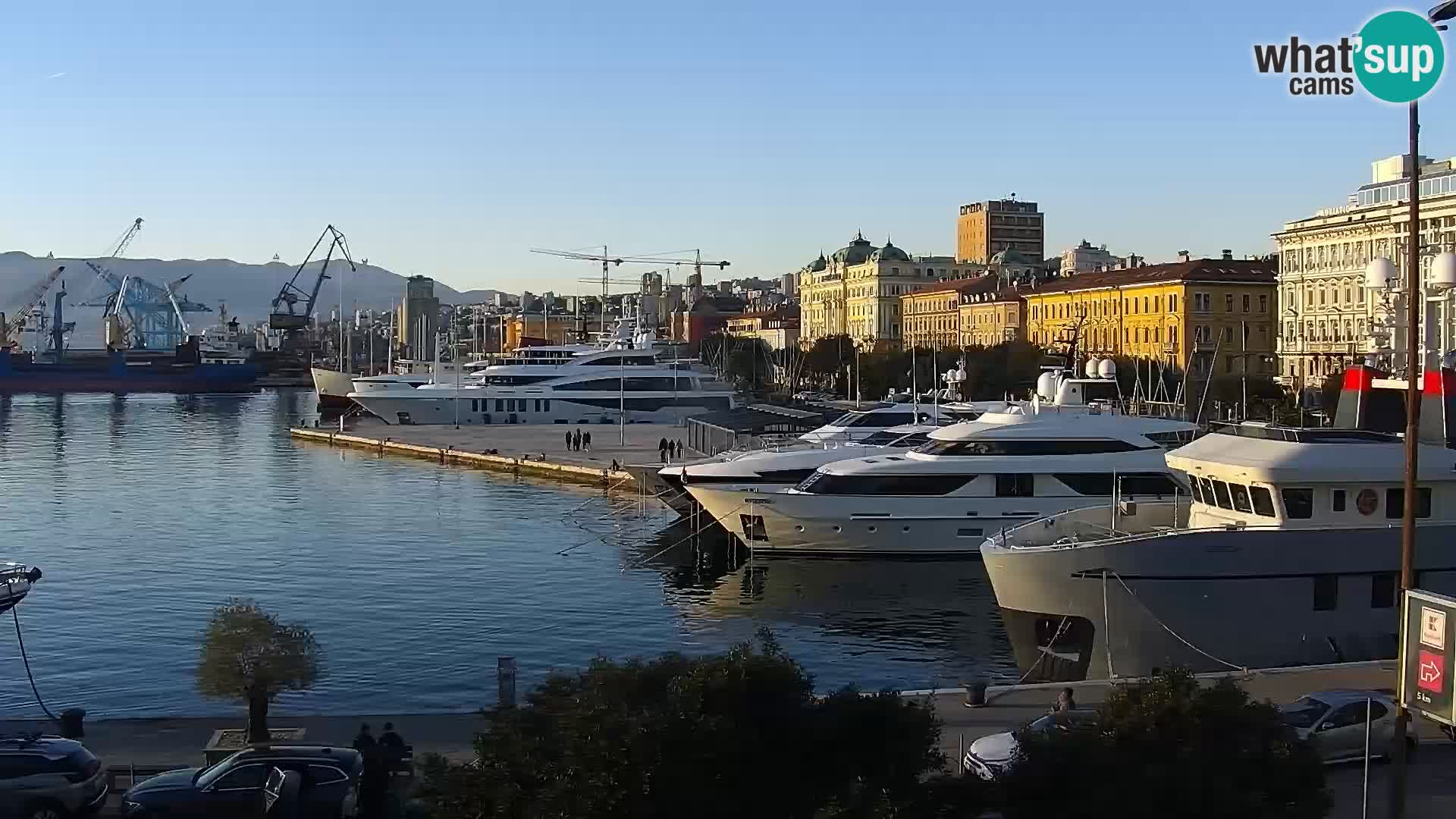 La Riva e la Marina a Rijeka (Fiume) – Live Webcam Croazia