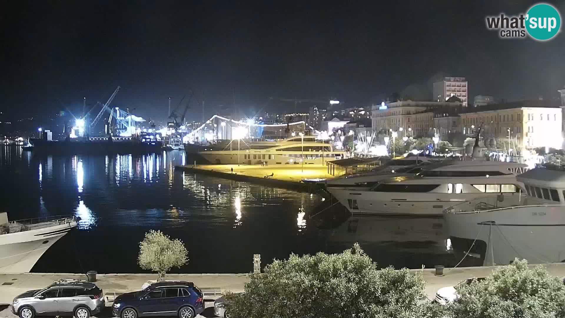 Riva i Marina u Rijeci – Web kamera uživo u Hrvatskoj