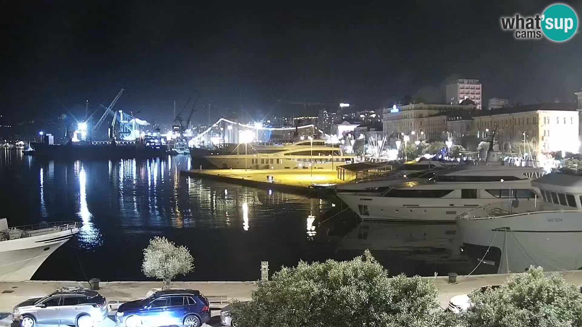 Die Riva und Marina in Rijeka – Live Webcam Kroatien