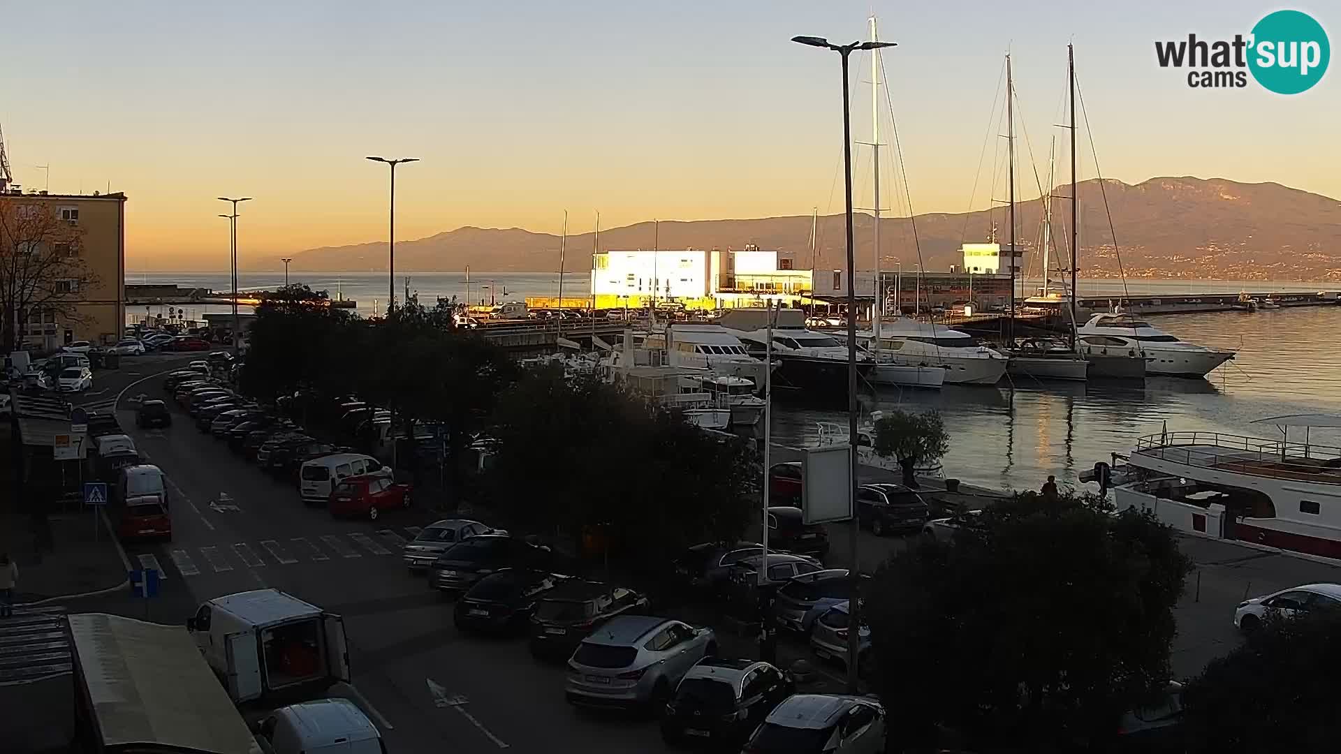 Riva i Marina u Rijeci – Web kamera uživo u Hrvatskoj