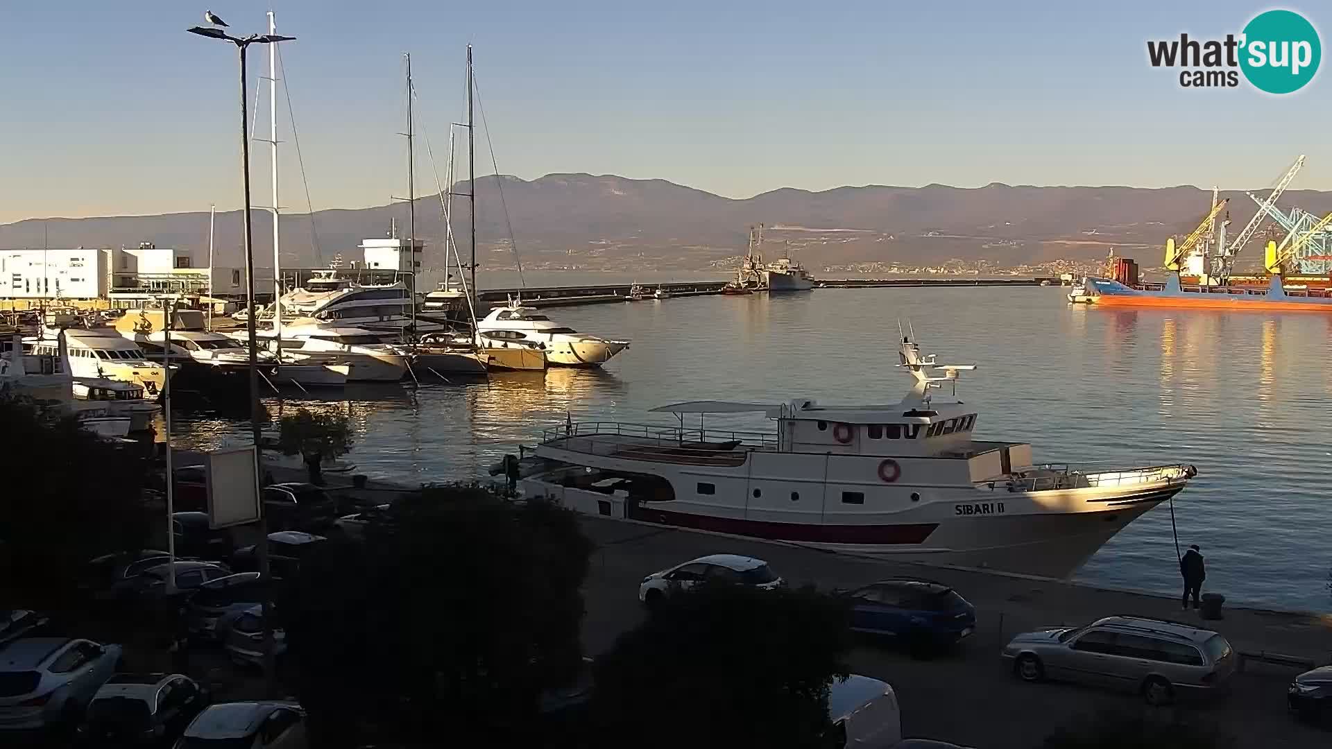 La Riva e la Marina a Rijeka (Fiume) – Live Webcam Croazia