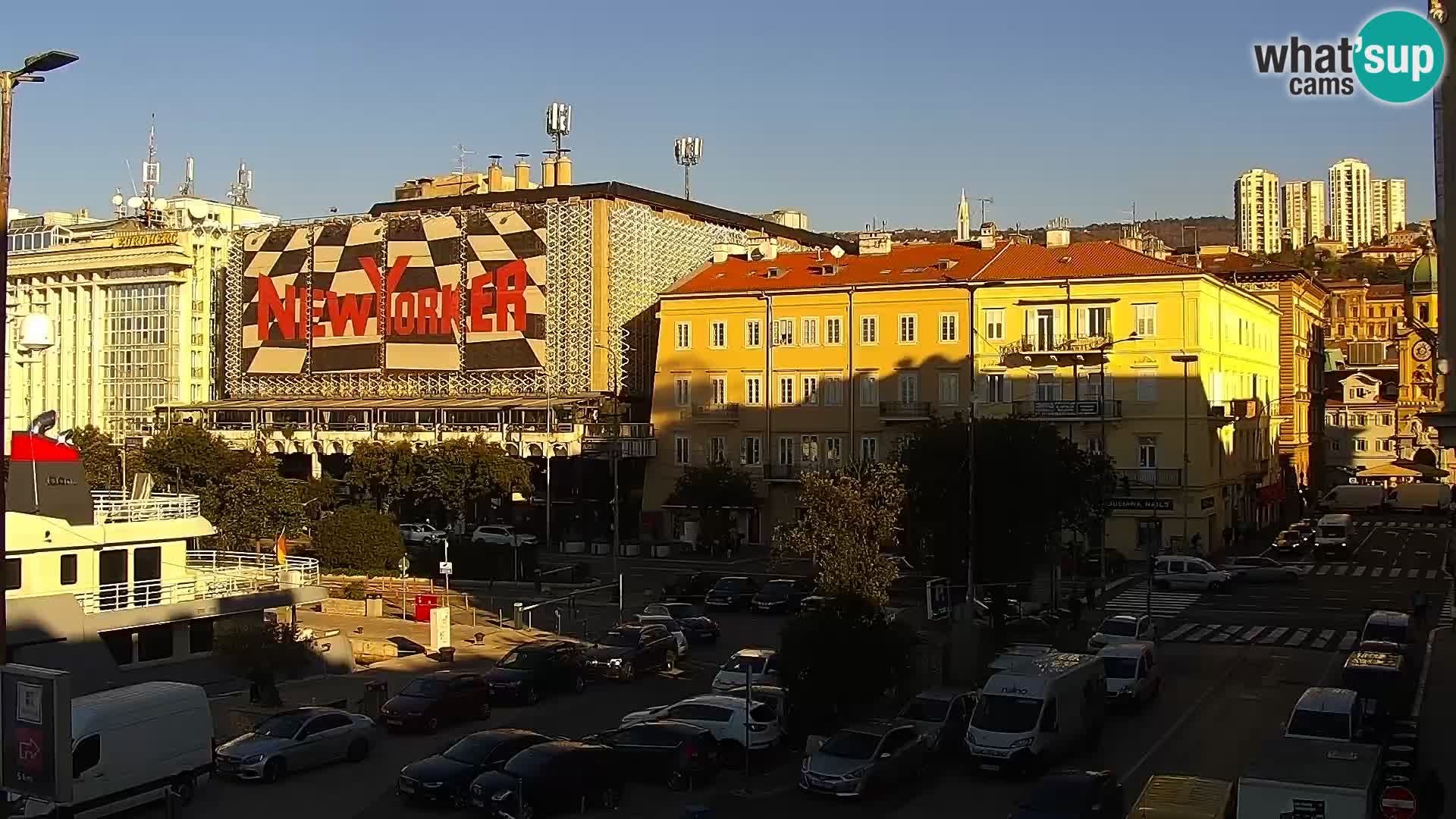 Die Riva und Marina in Rijeka – Live Webcam Kroatien