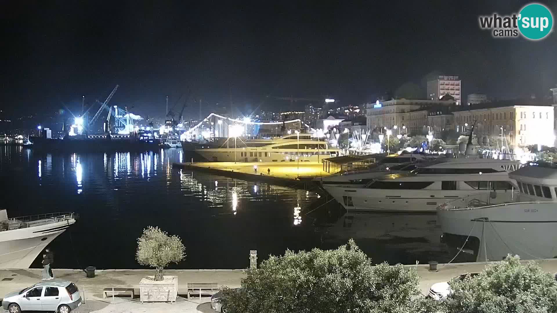 La Riva e la Marina a Rijeka (Fiume) – Live Webcam Croazia