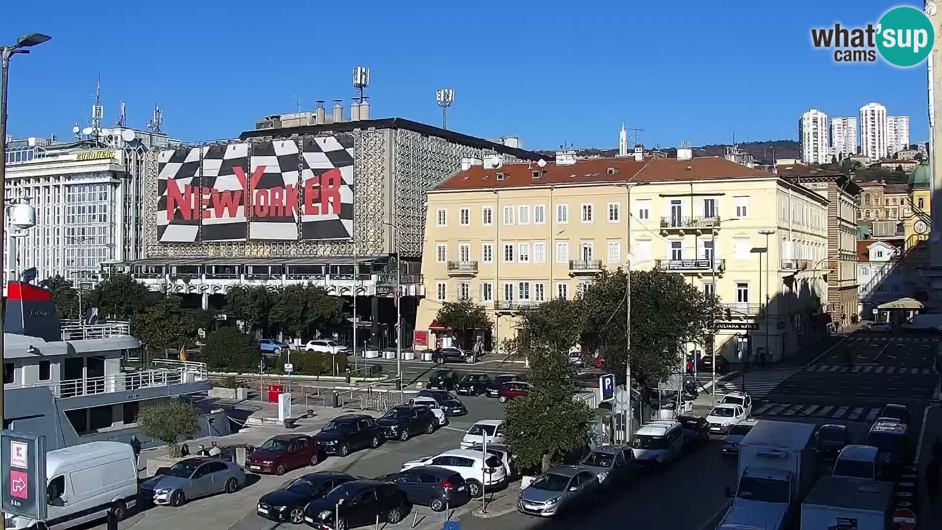 The Riva and Marina in Rijeka  – Live Webcam Croatia