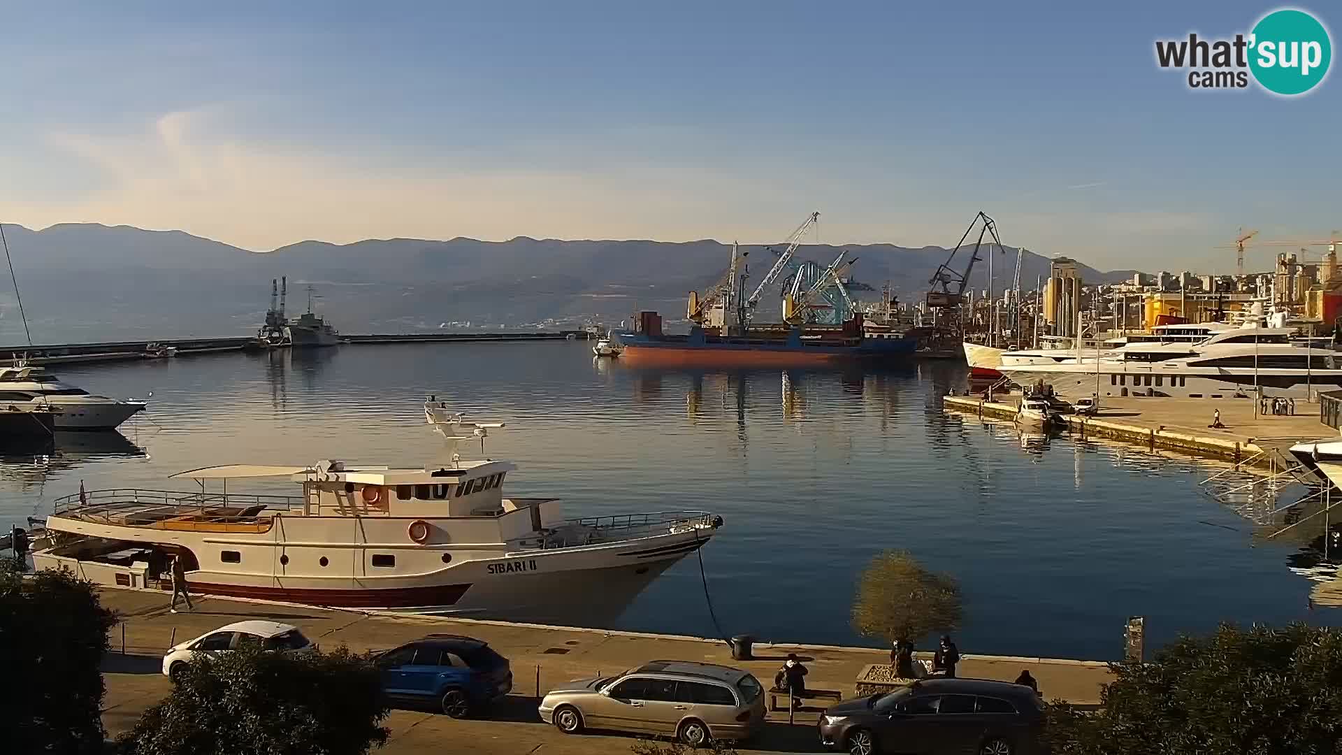 La Riva e la Marina a Rijeka (Fiume) – Live Webcam Croazia