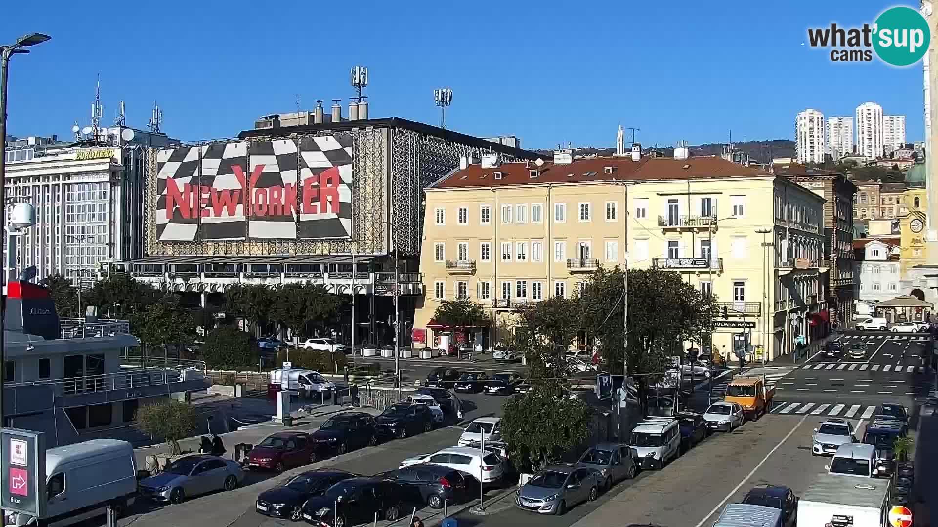 Riva i Marina u Rijeci – Web kamera uživo u Hrvatskoj