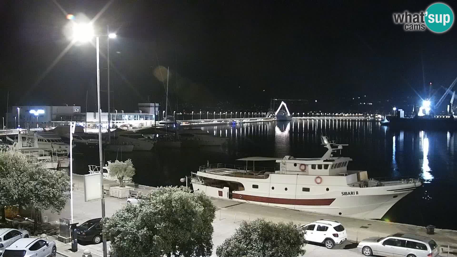 Die Riva und Marina in Rijeka – Live Webcam Kroatien
