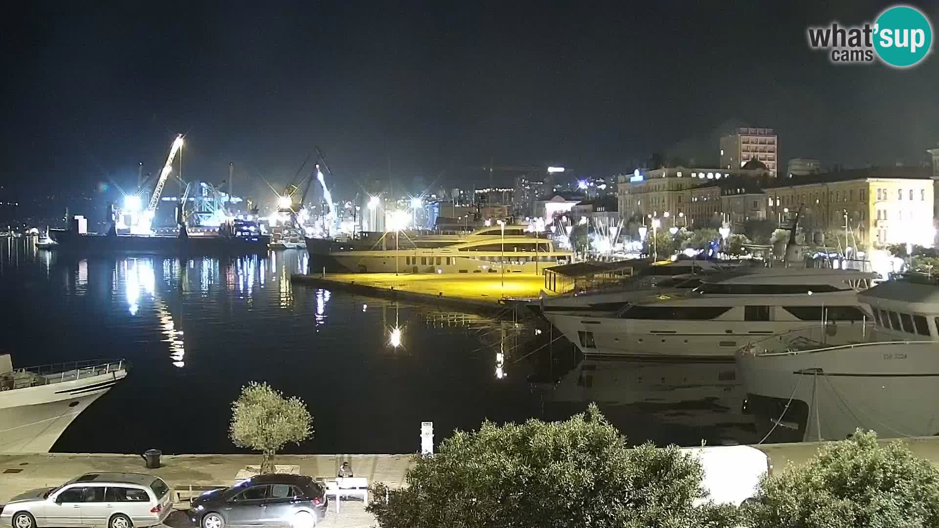 Die Riva und Marina in Rijeka – Live Webcam Kroatien